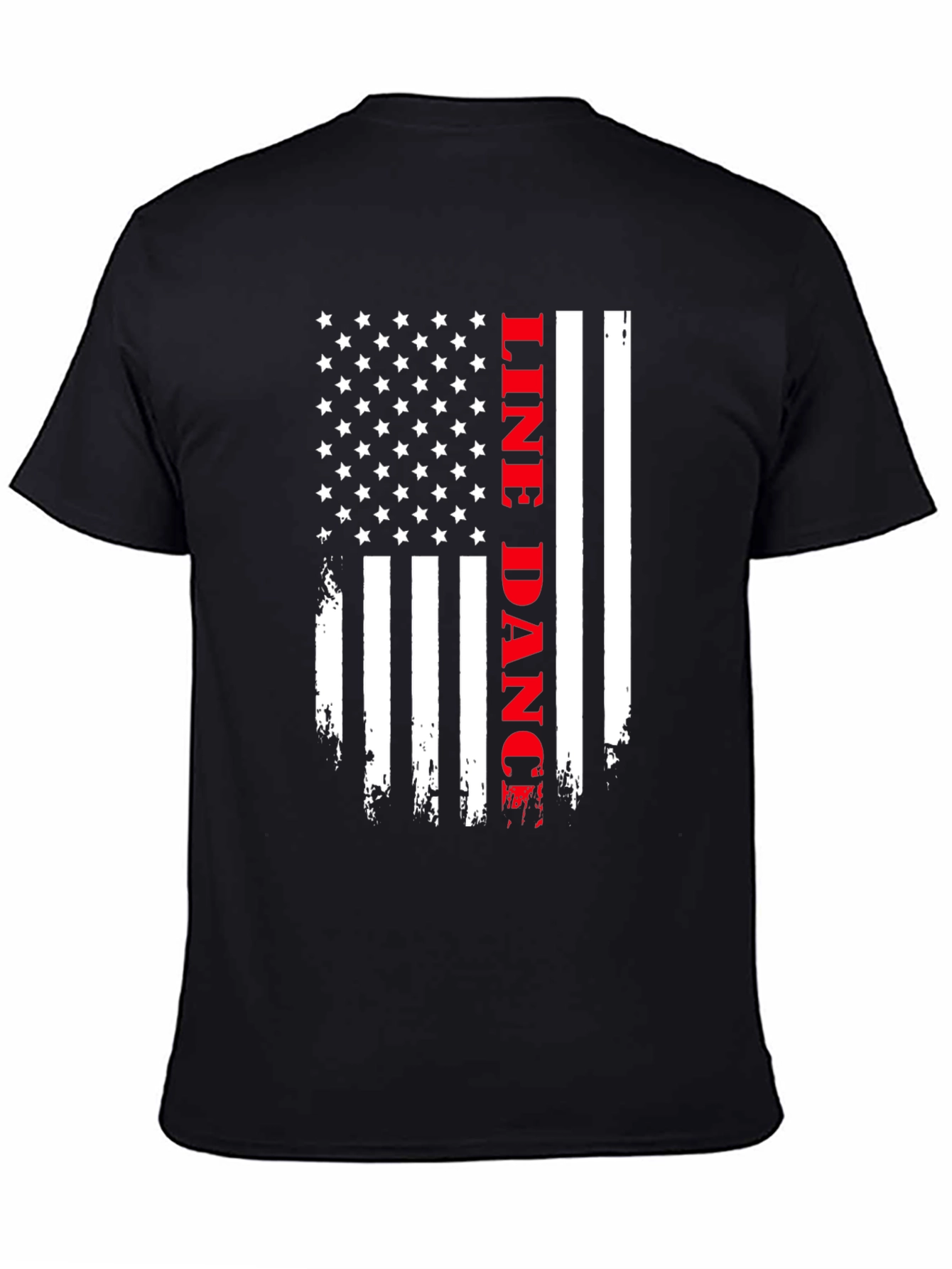 Line Dance American Flag T-Shirt