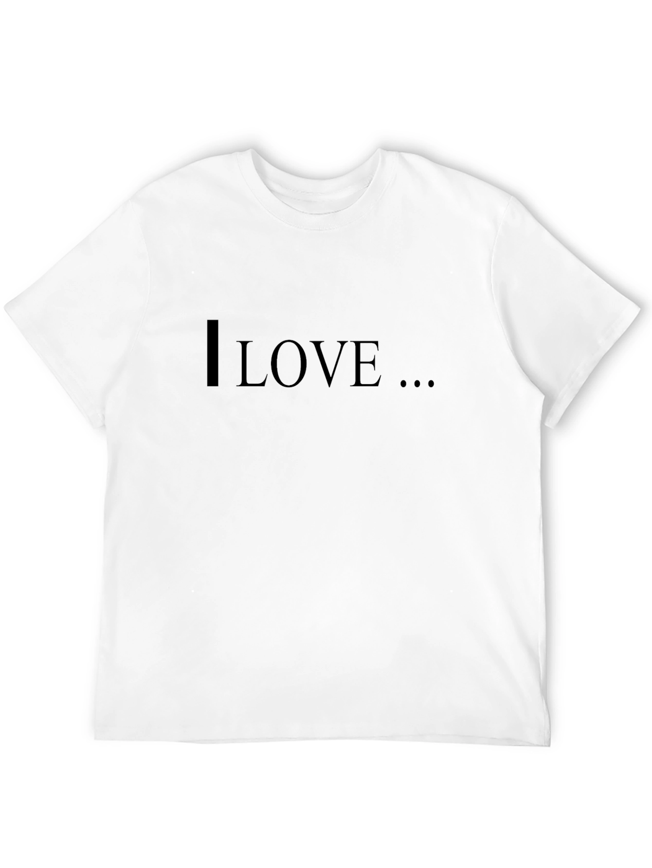 I Love T-Shirt - Black Graphic Tee