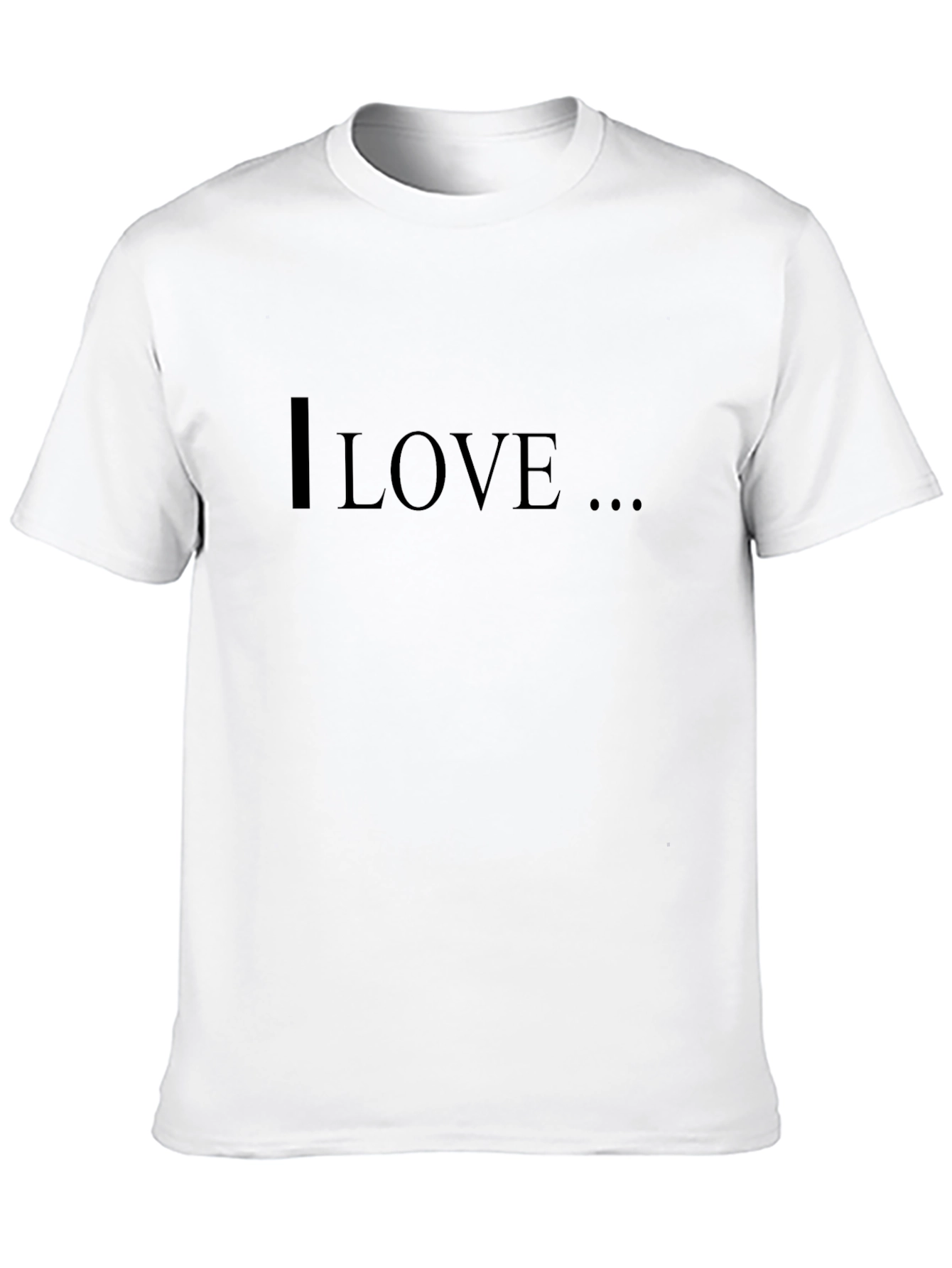 I Love T-Shirt - Black Graphic Tee