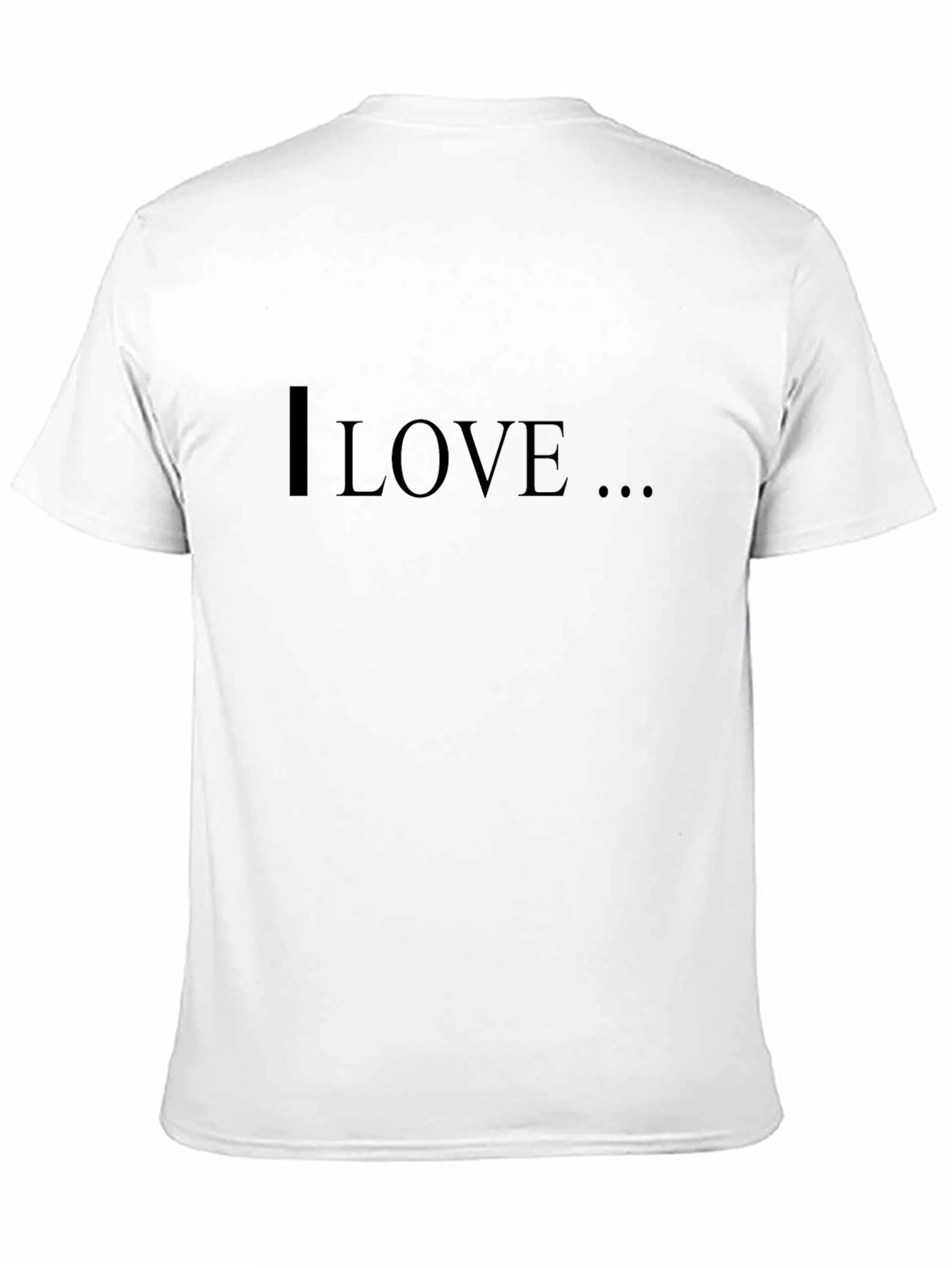 I Love T-Shirt - Black Graphic Tee