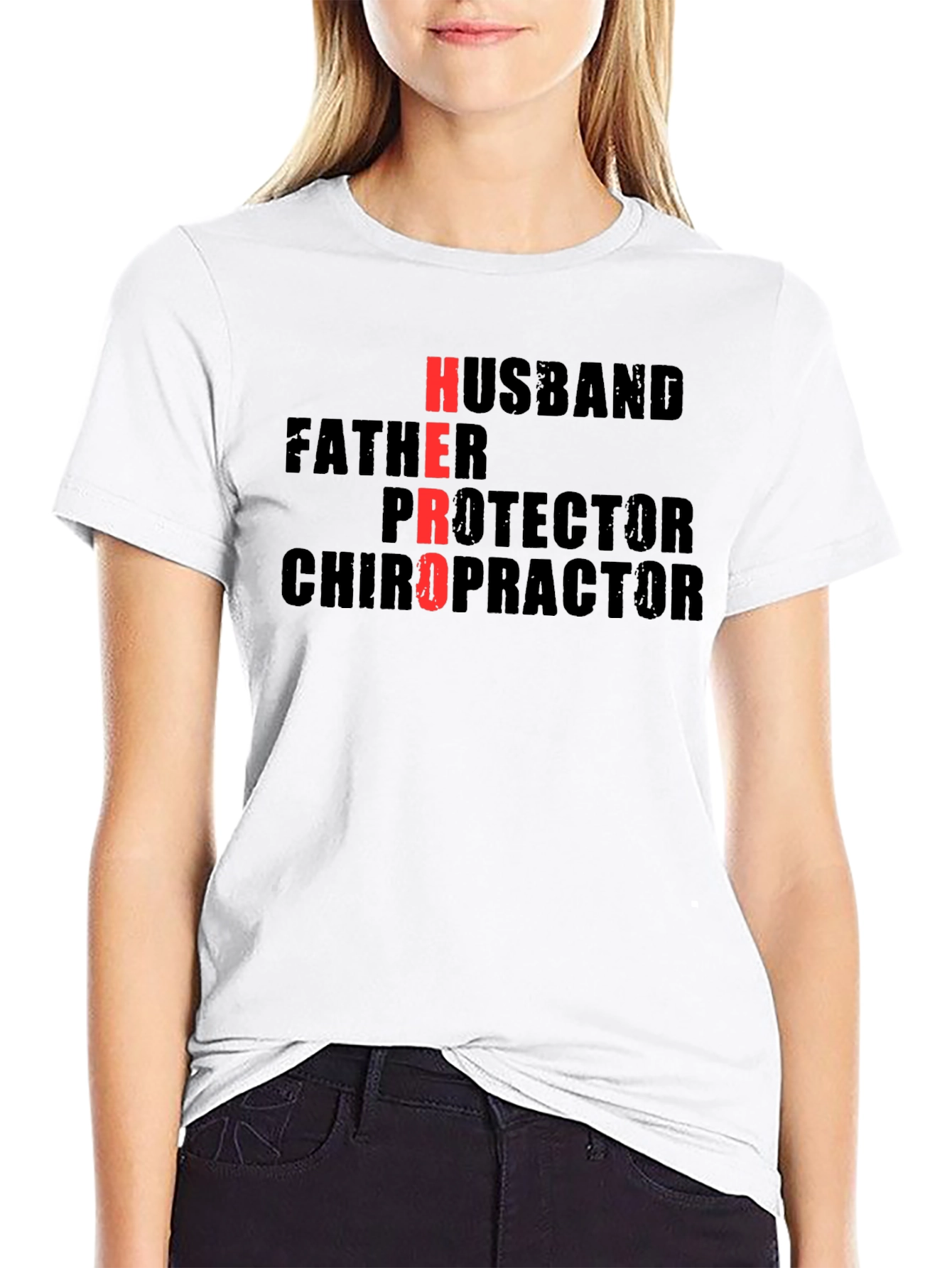 Husband Father Hero Chiropractor T-Shirt