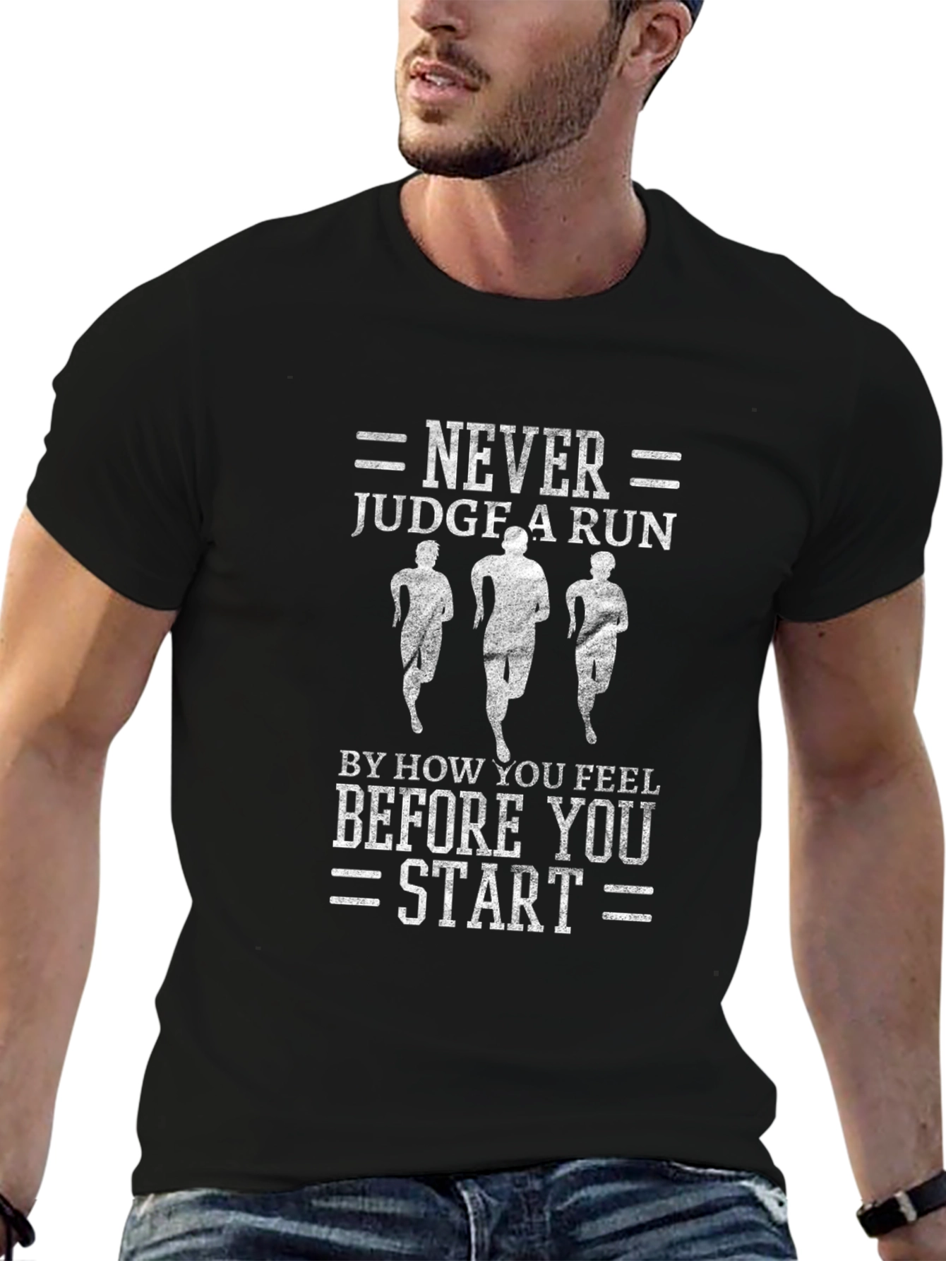 Never Judge a Run Graphic T-Shirt