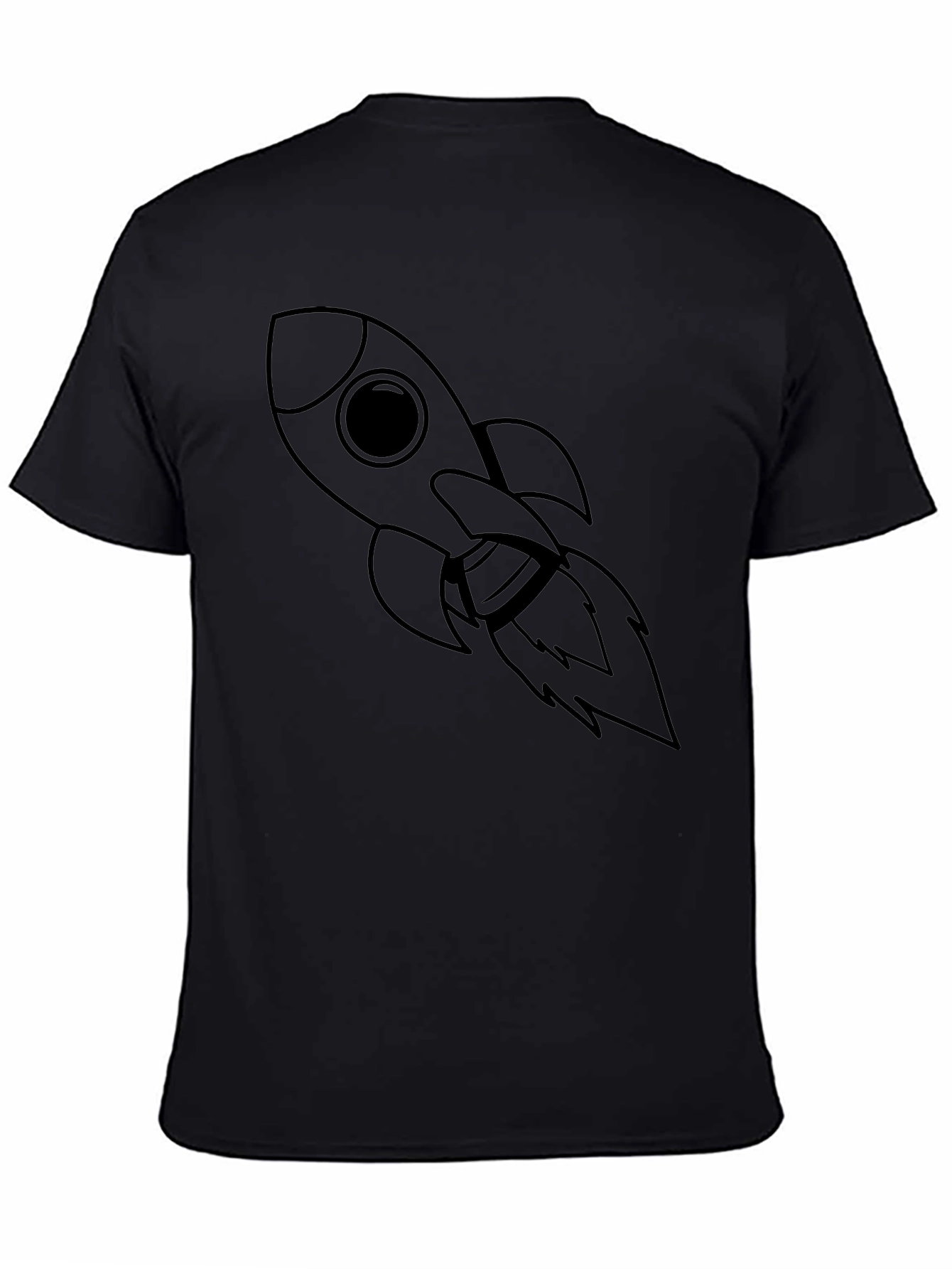 Rocket Graphic Tee - Black Unisex T-Shirt