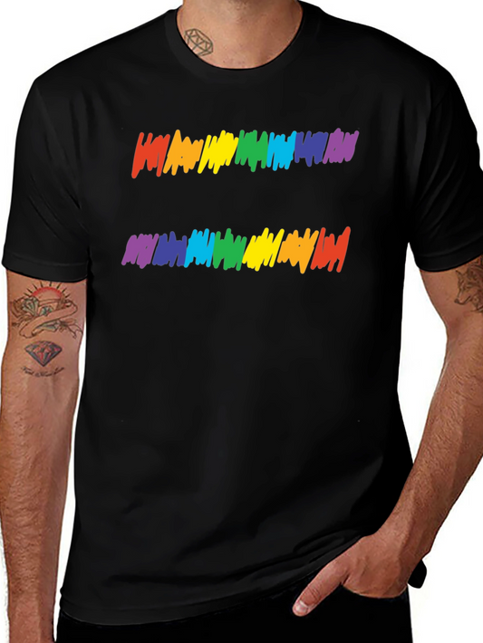 Rainbow Equality Symbol Graphic Tee - Black