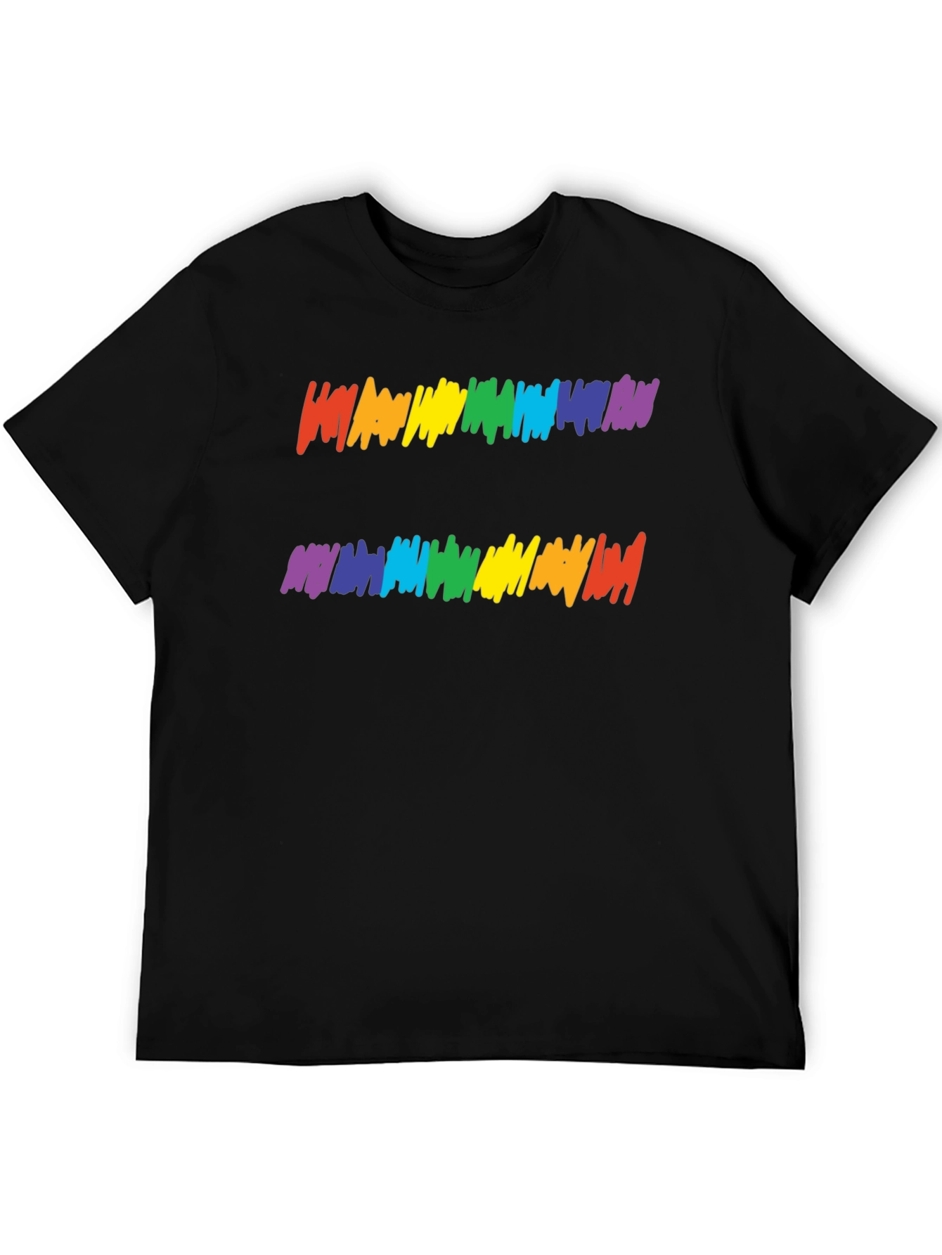 Rainbow Equality Symbol Graphic Tee - Black