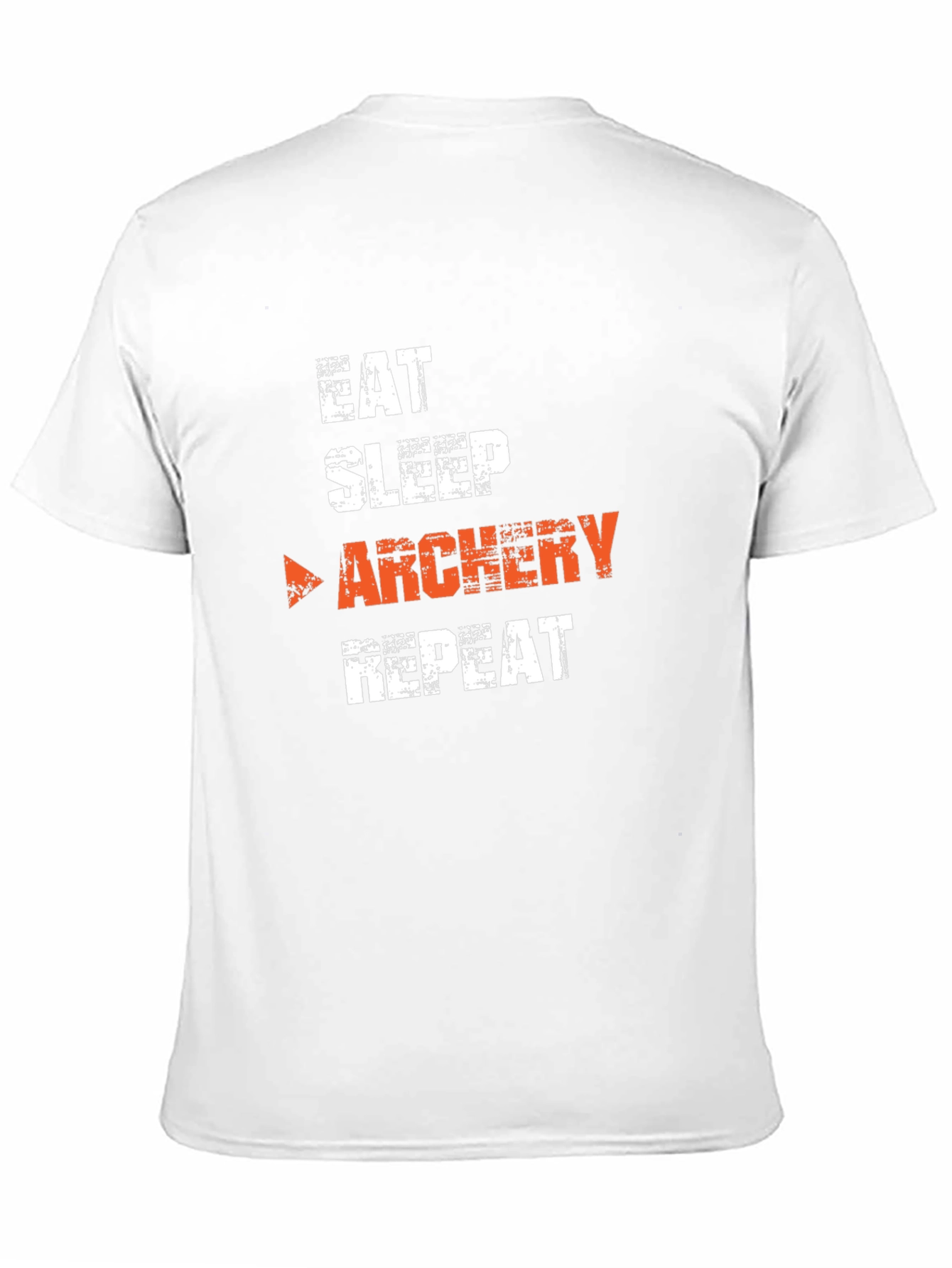 Eat Sleep Archery Repeat Black Graphic T-Shirt