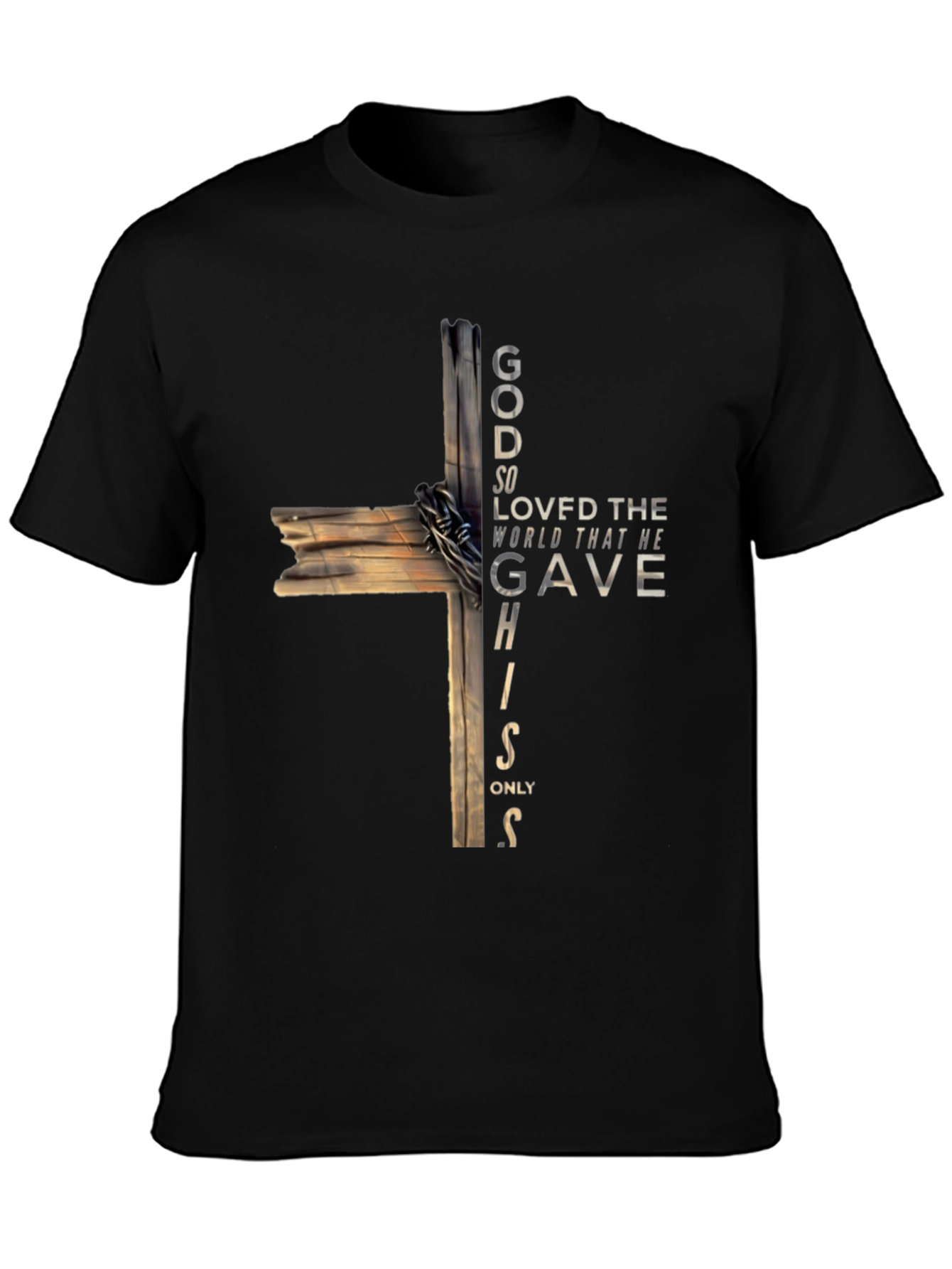 Faith-Inspired Cross Graphic T-Shirt
