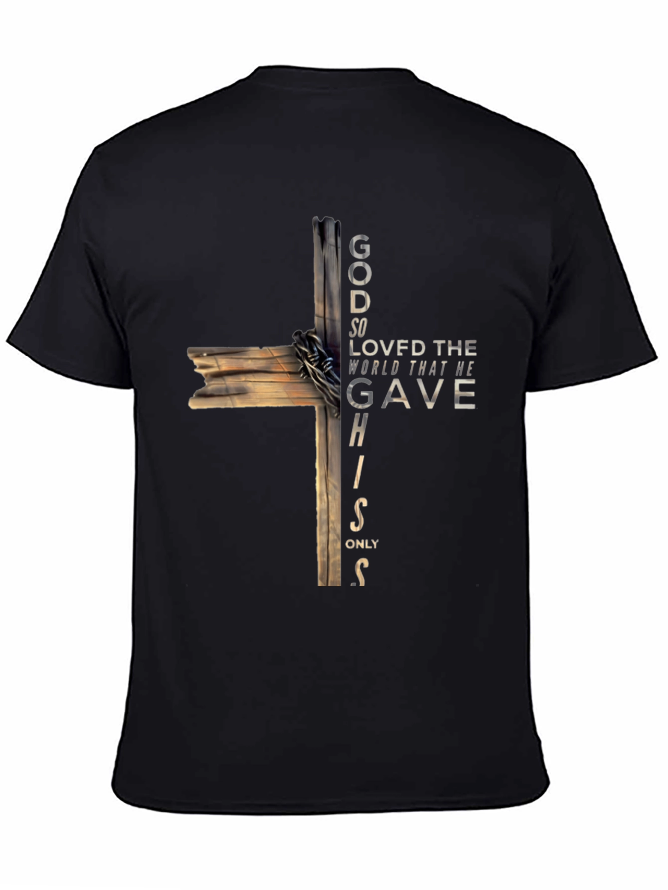 Faith-Inspired Cross Graphic T-Shirt