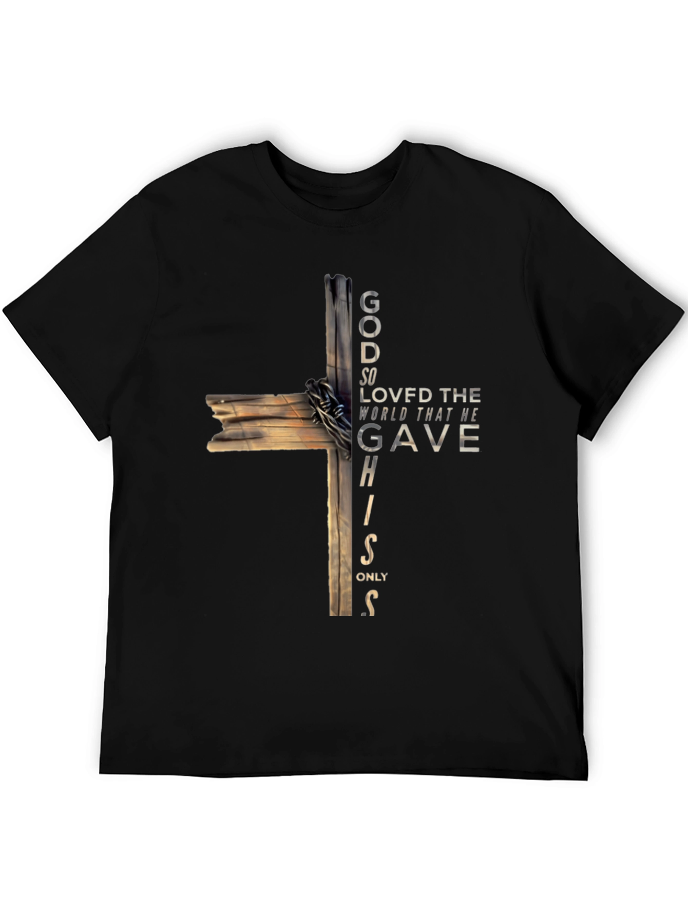 Faith-Inspired Cross Graphic T-Shirt