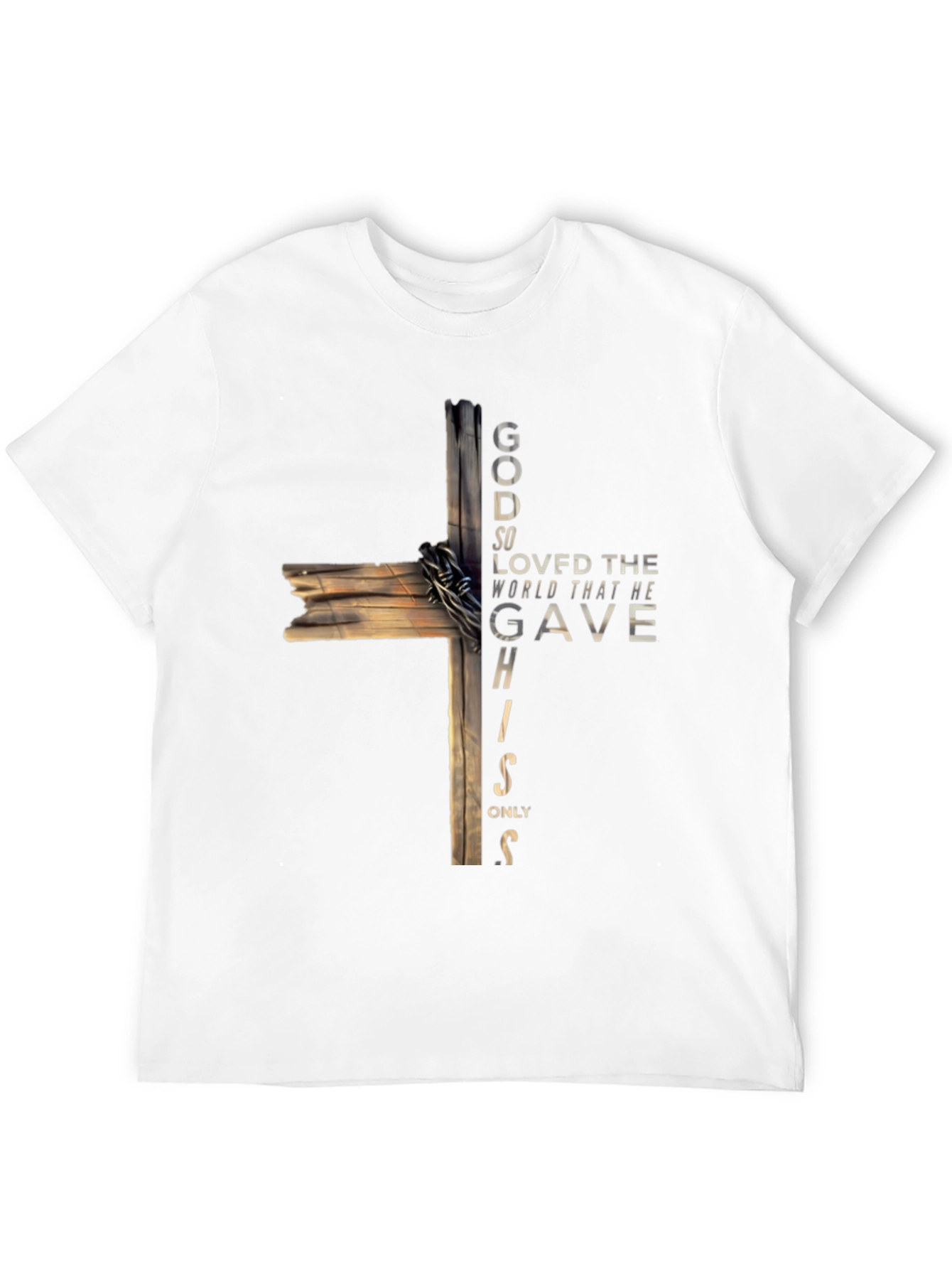 Faith-Inspired Cross Graphic T-Shirt