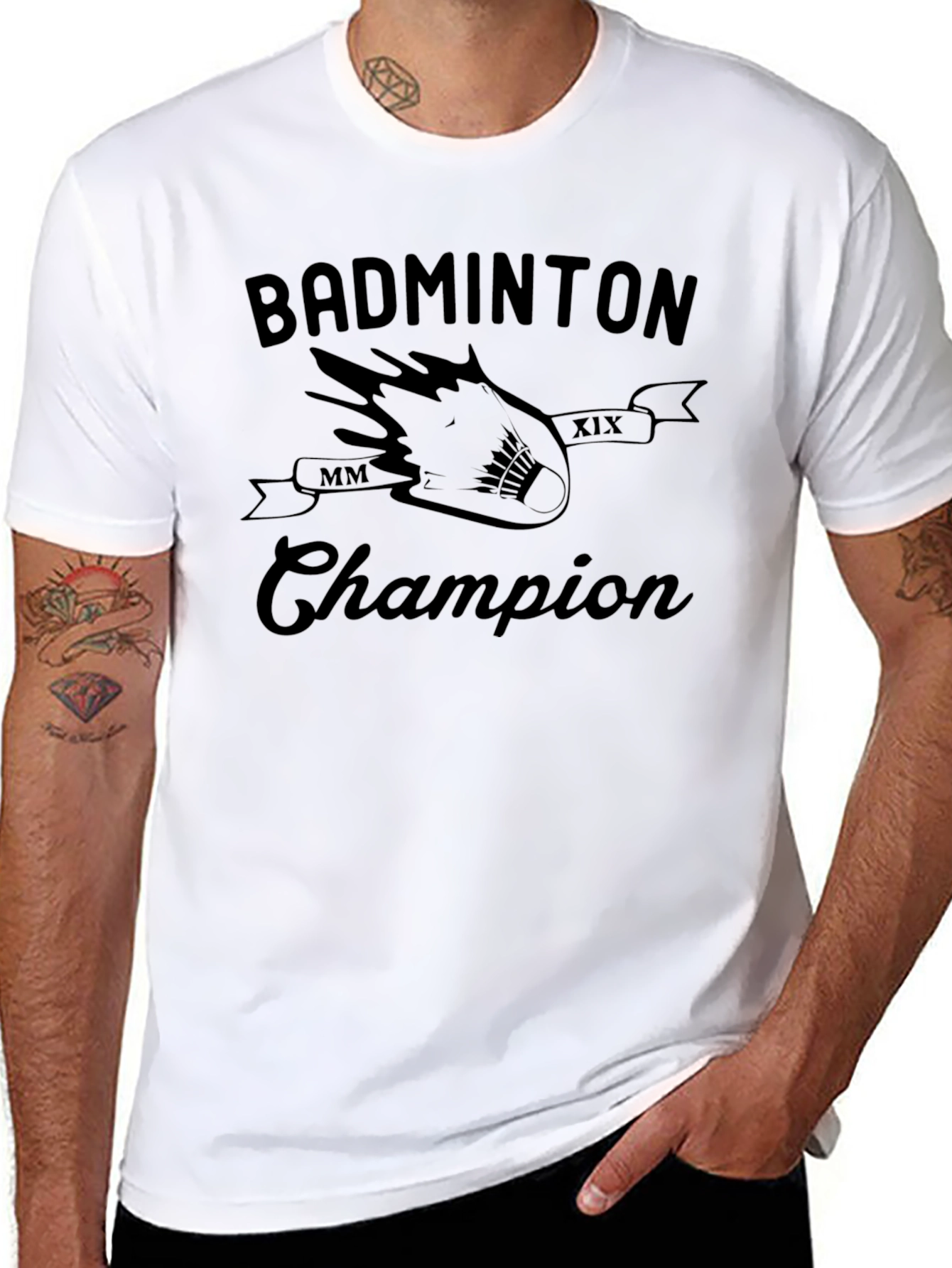 Badminton Champion Graphic T-Shirt