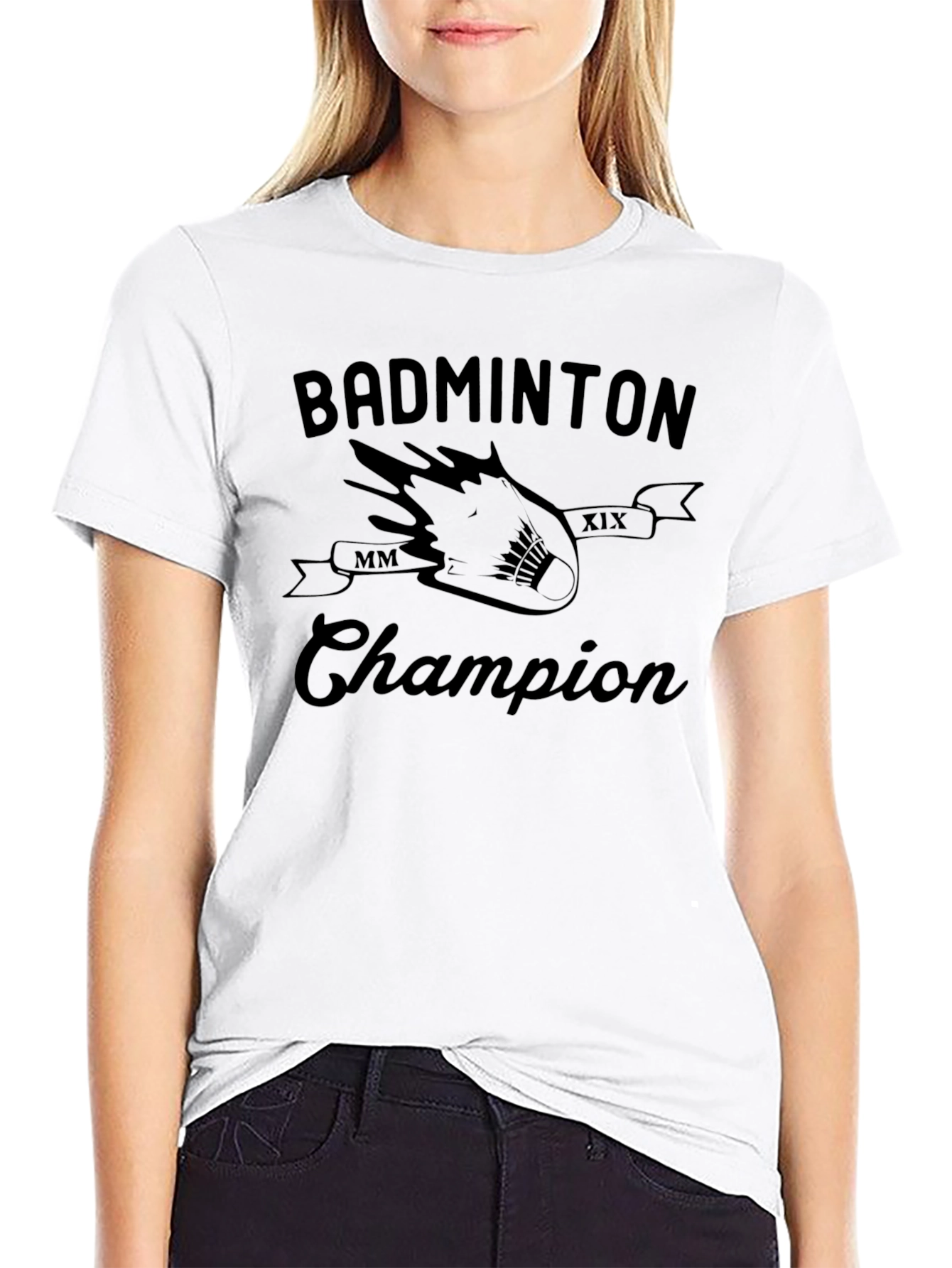 Badminton Champion Graphic T-Shirt