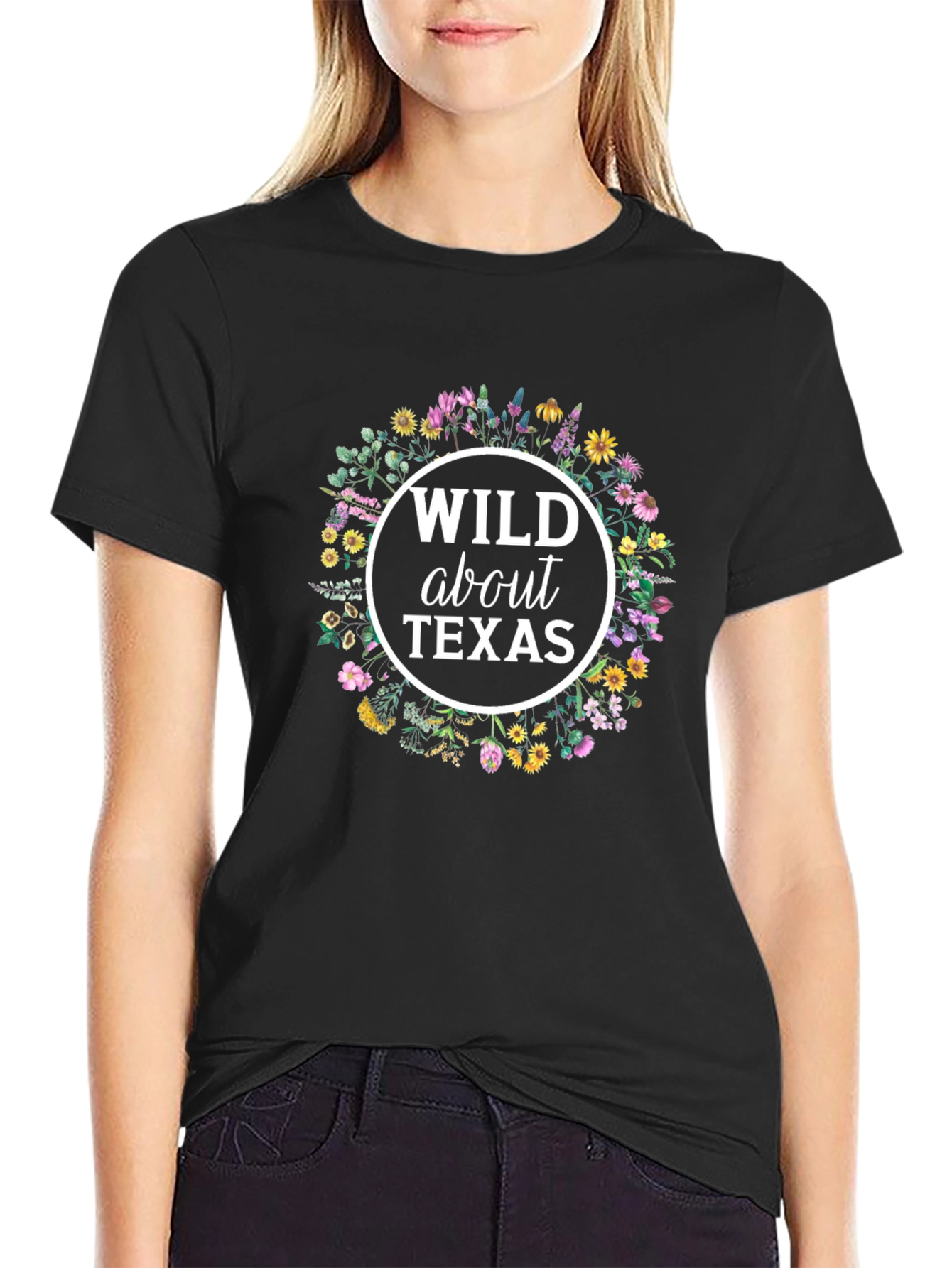 Wild About Texas Graphic Tee - Black