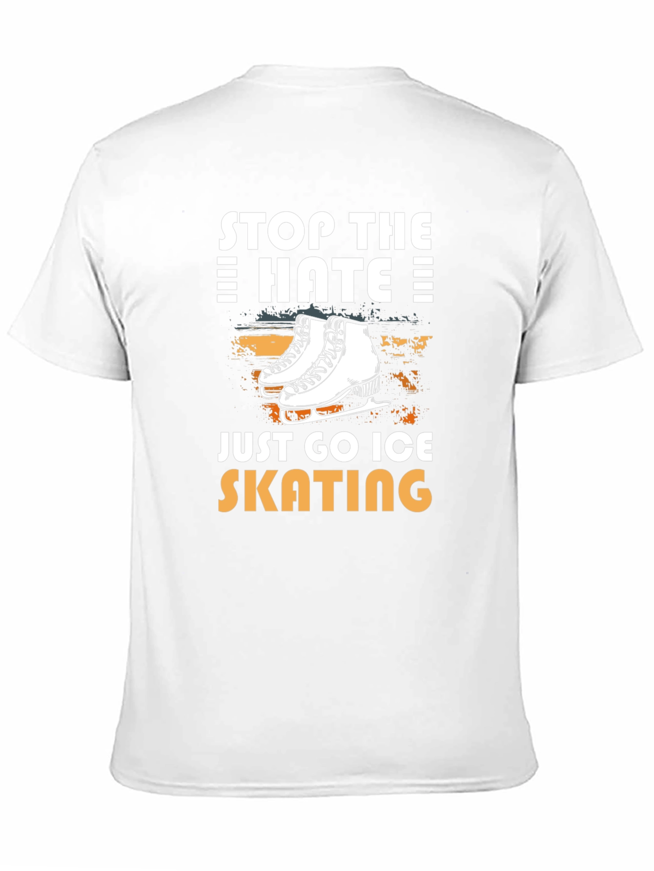 Stop the Hate Go Ice Skating Black T-Shirt