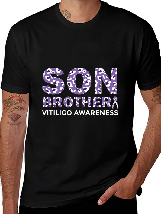 Vitiligo Awareness Son Brother T-Shirt