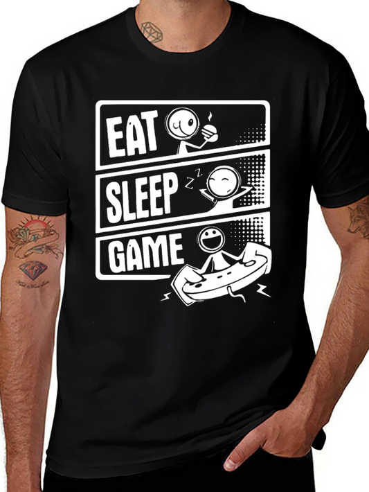 Eat Sleep Game Graphic Tee