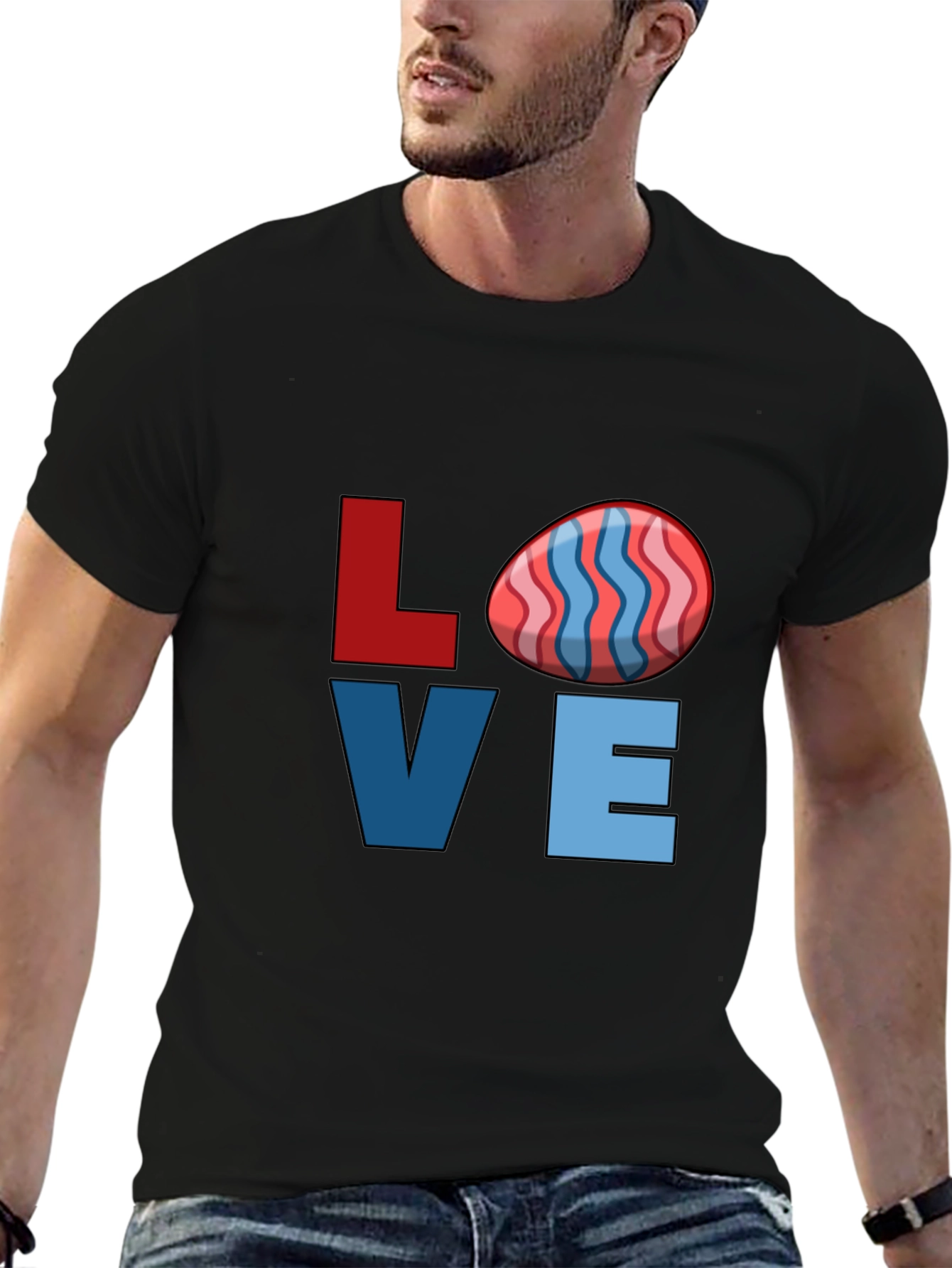 Easter Love T-Shirt - Egg Graphic Tee