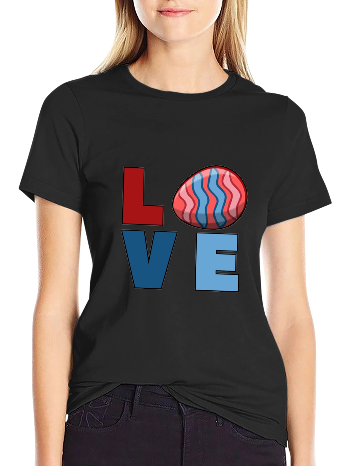 Easter Love T-Shirt - Egg Graphic Tee