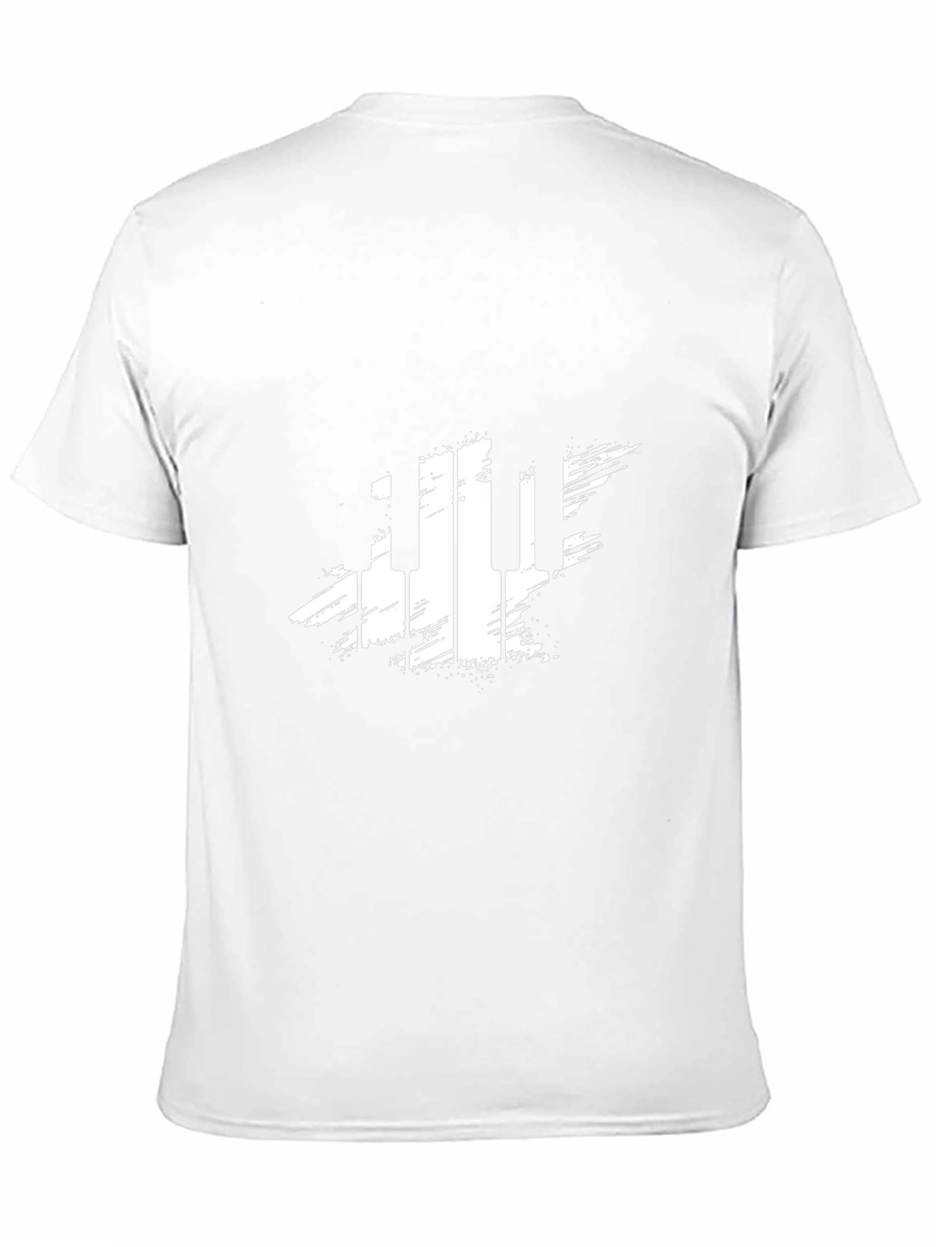 Piano Keys Graphic Black T-Shirt