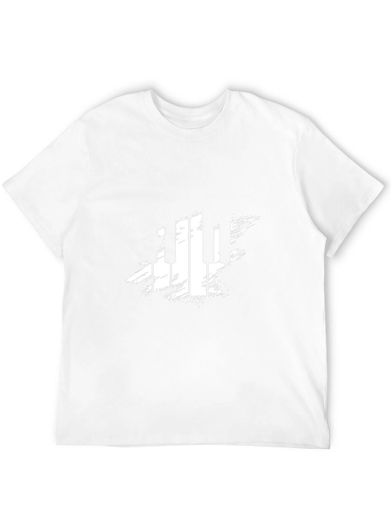 Piano Keys Graphic Black T-Shirt