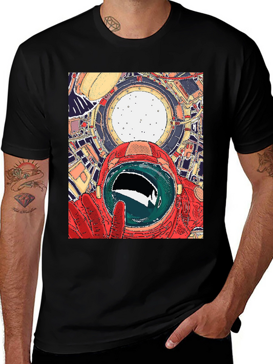 Astronaut Space Art Graphic T-Shirt