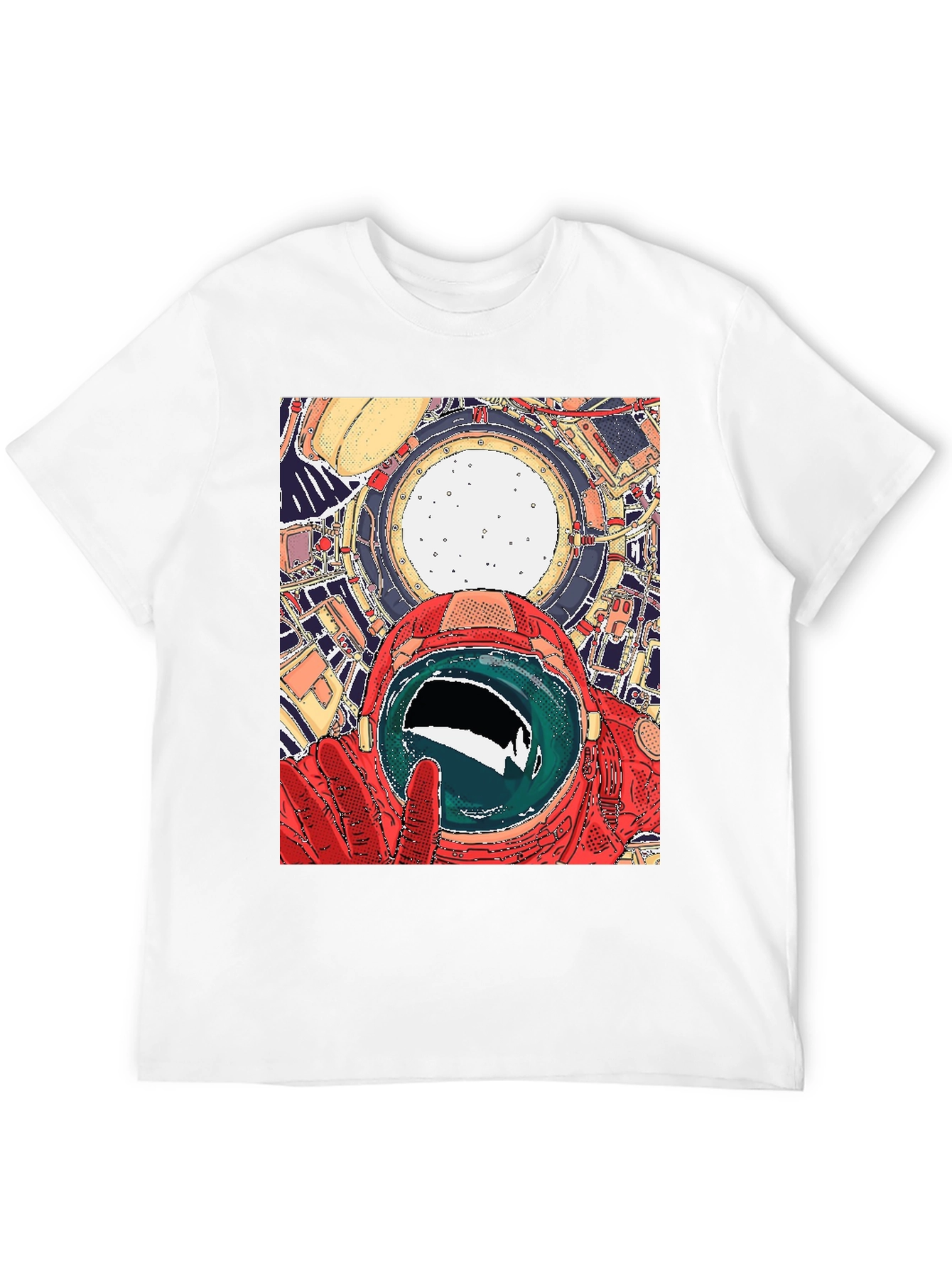 Astronaut Space Art Graphic T-Shirt