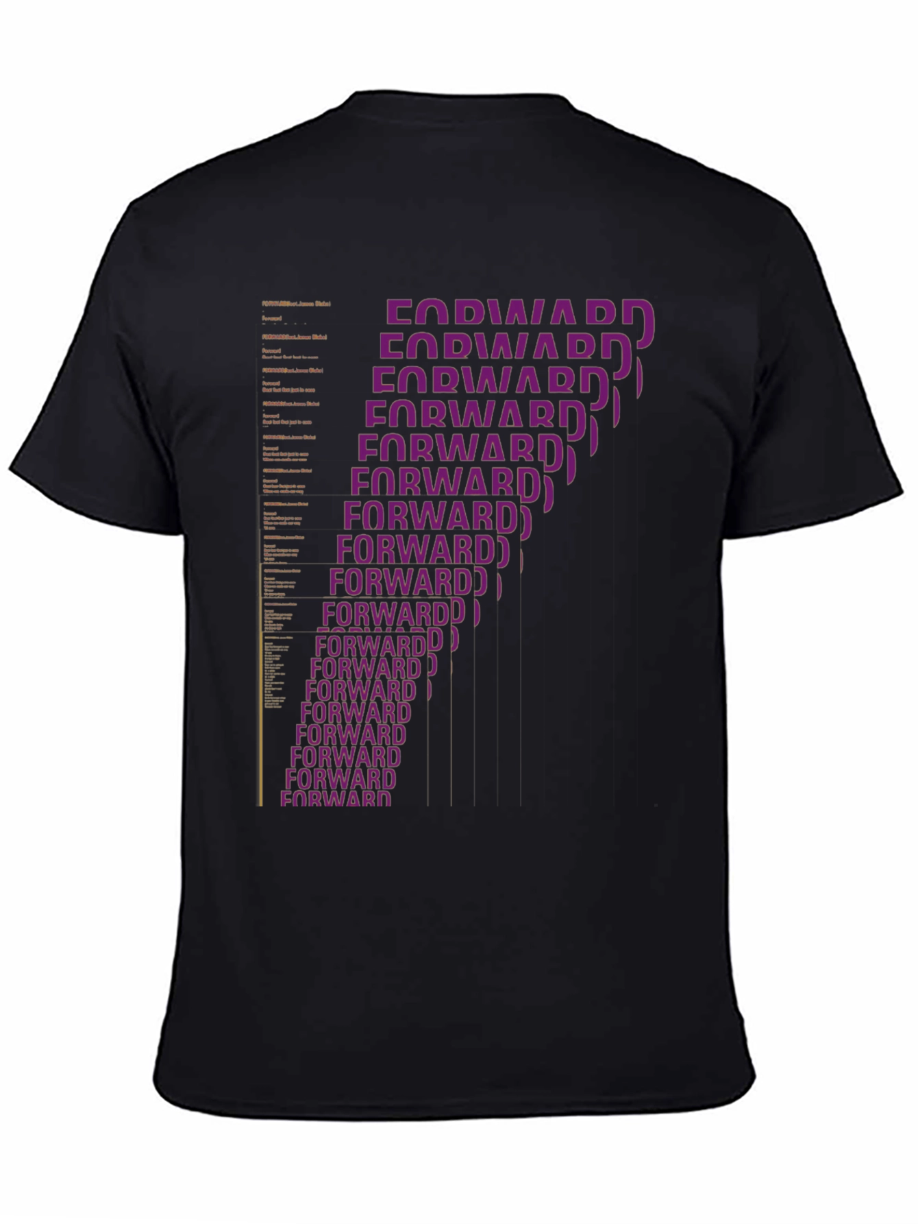 Forward Statement Graphic Tee - Stylish Black T-Shirt