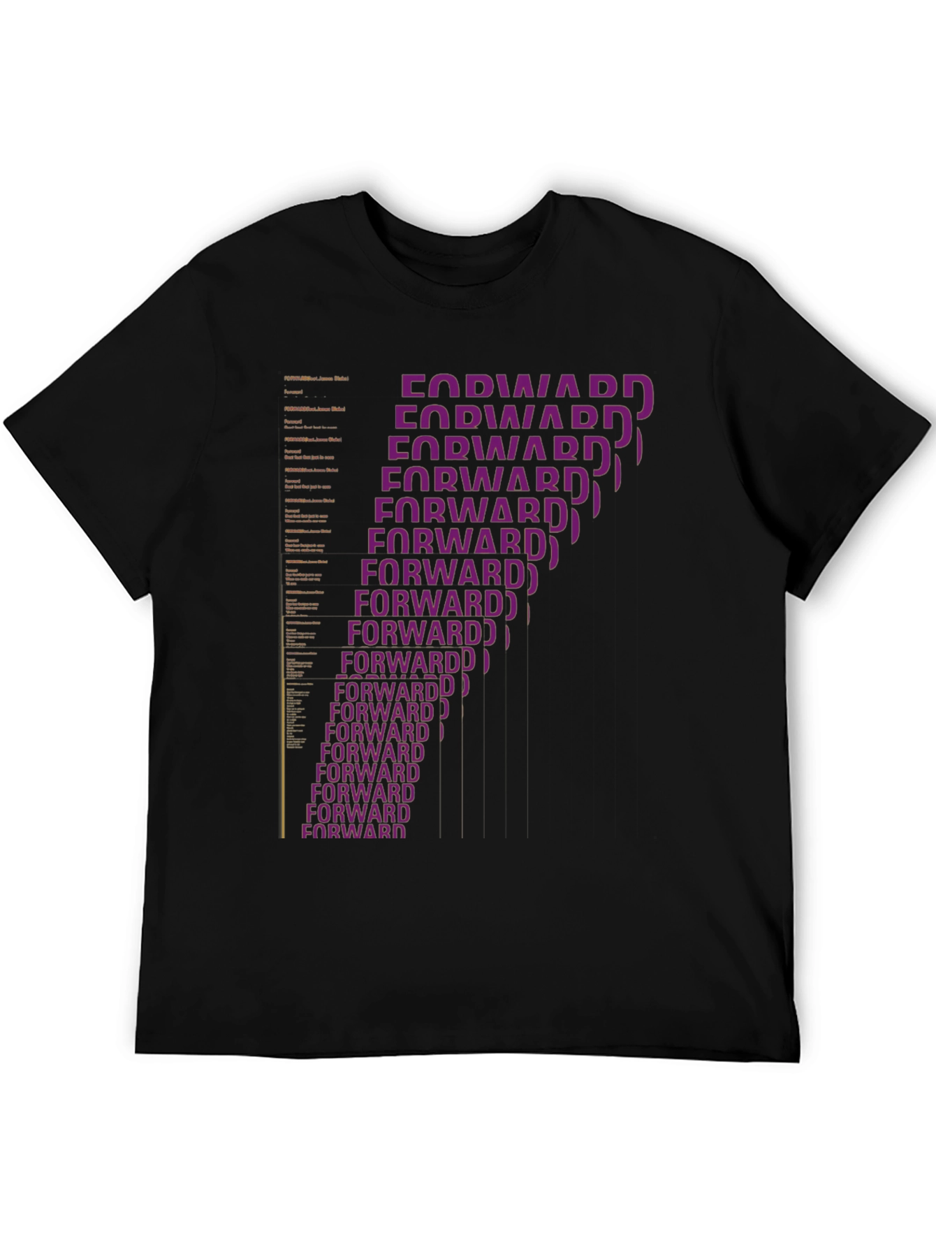 Forward Statement Graphic Tee - Stylish Black T-Shirt