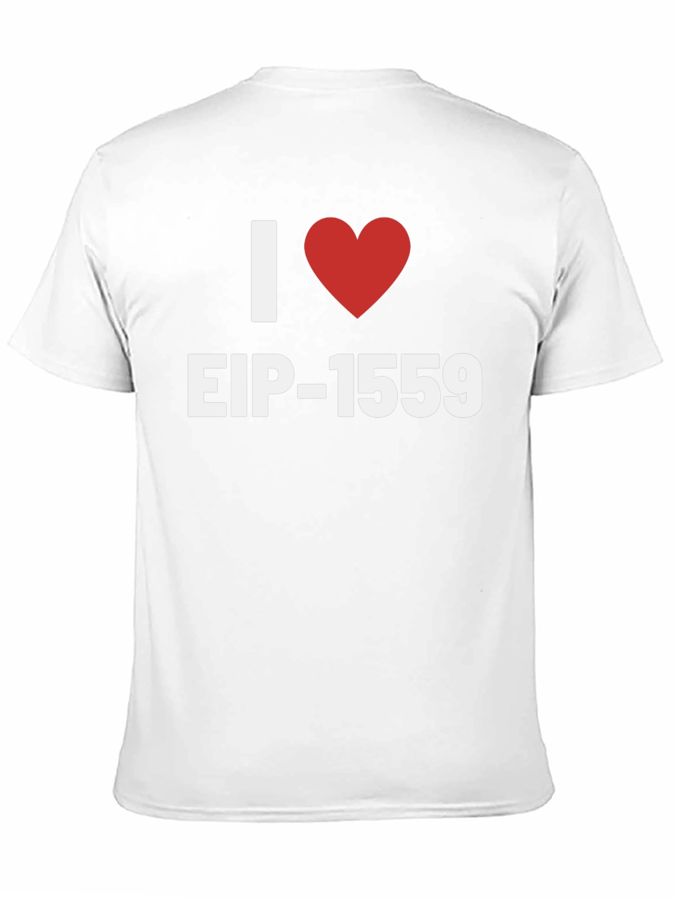 I Heart EIP-1559 Graphic Tee - Black Cotton T-Shirt