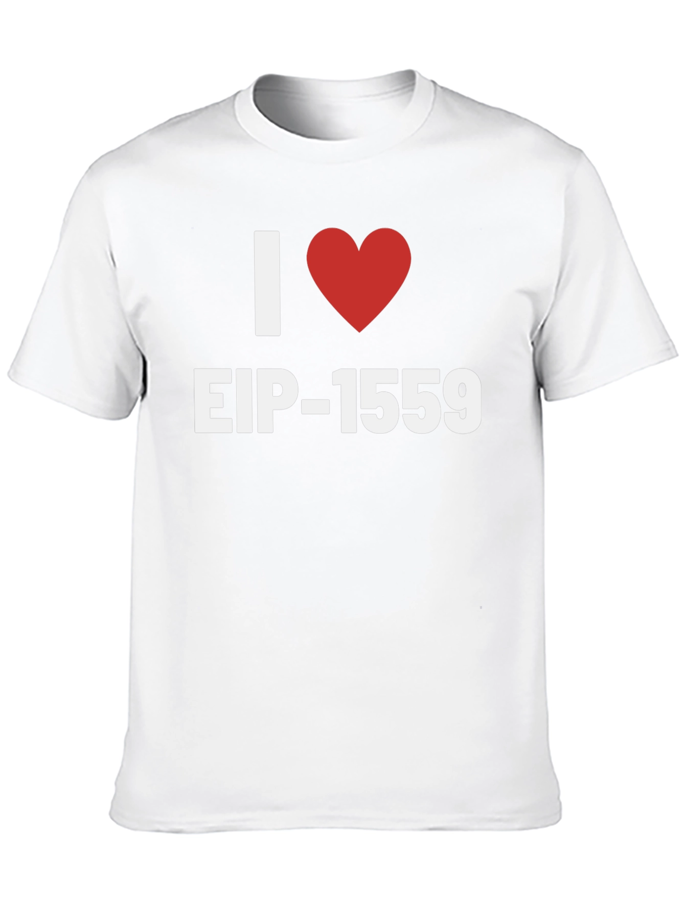 I Heart EIP-1559 Graphic Tee - Black Cotton T-Shirt