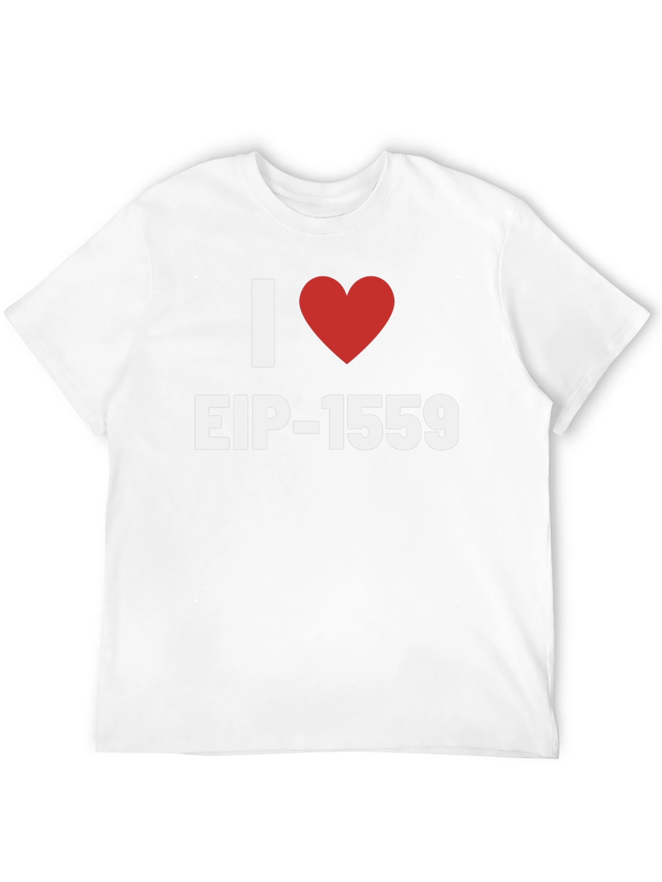 I Heart EIP-1559 Graphic Tee - Black Cotton T-Shirt