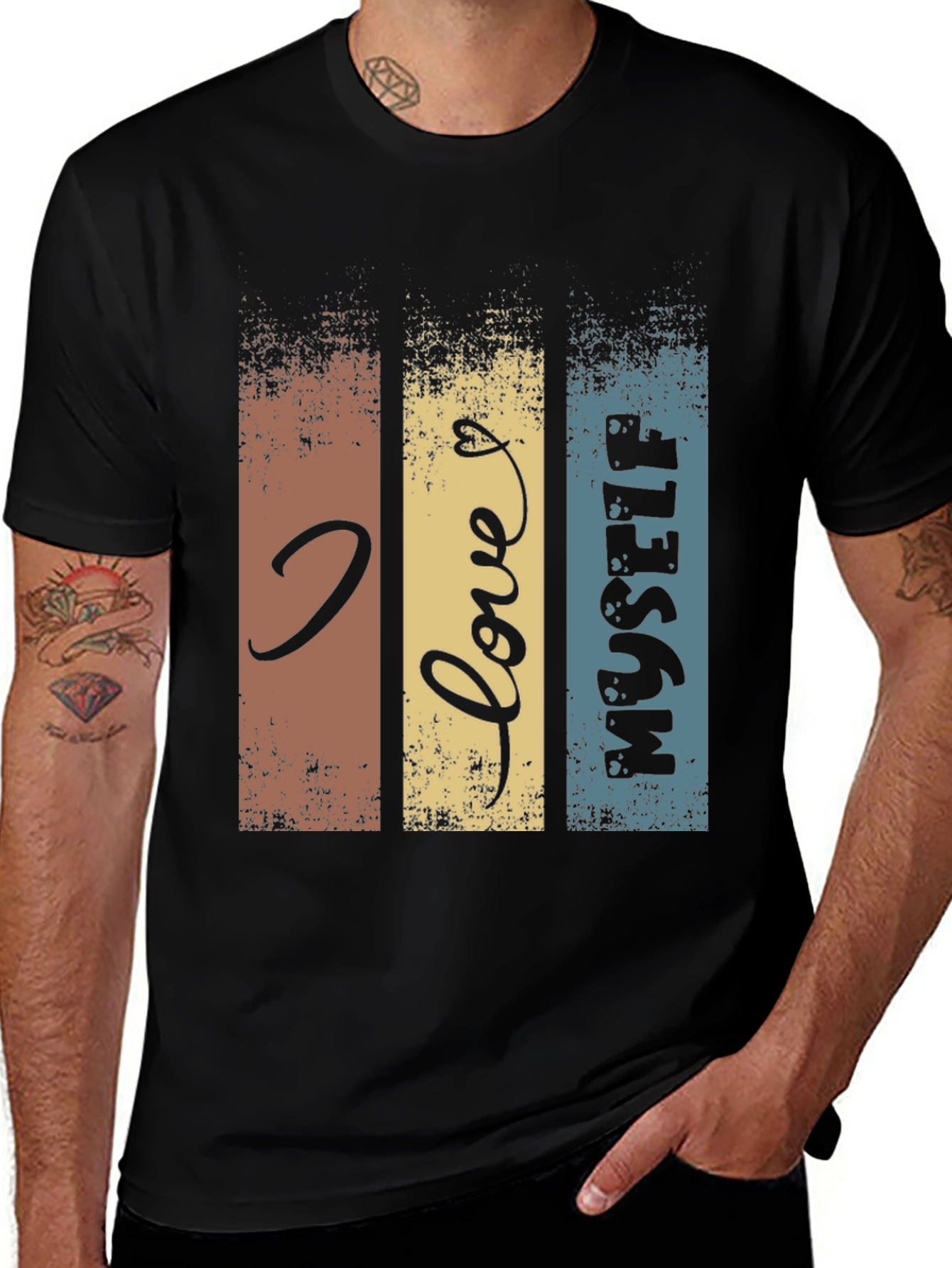 I Love Myself Graphic Tee - Retro Design