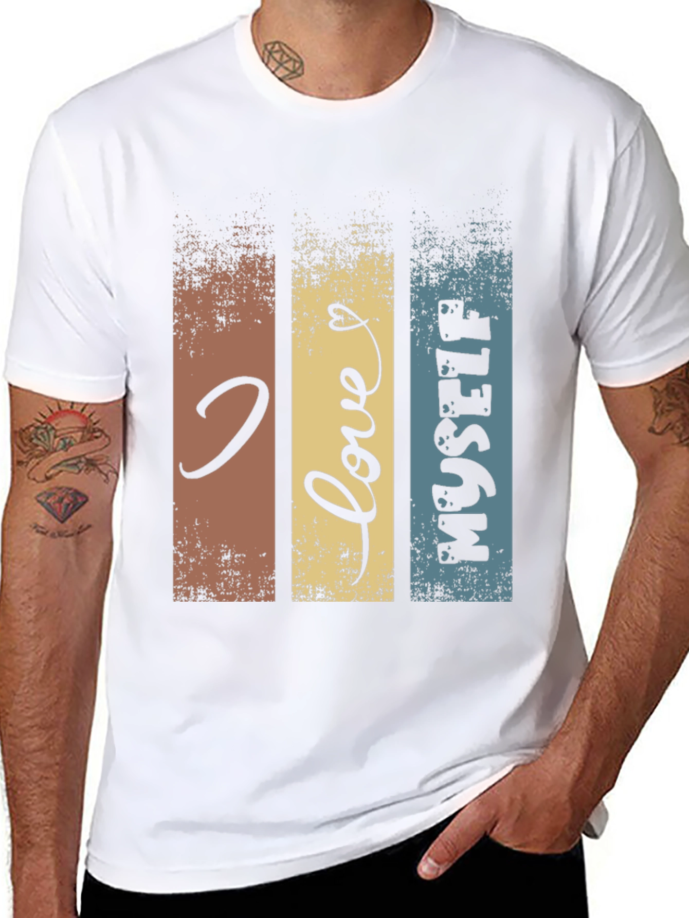 I Love Myself Graphic Tee - Retro Design