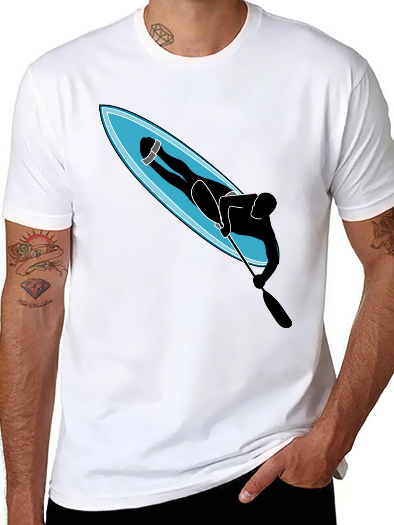 Stand Up Paddle Board T-Shirt - Unique Graphic Tee