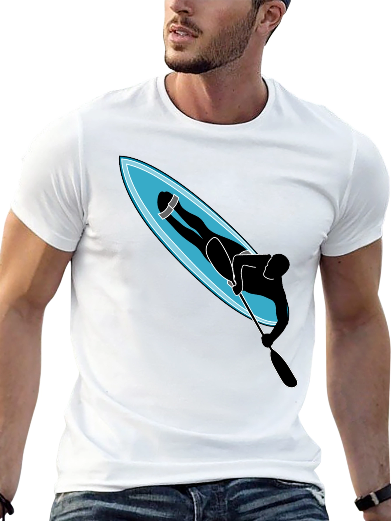 Stand Up Paddle Board T-Shirt - Unique Graphic Tee