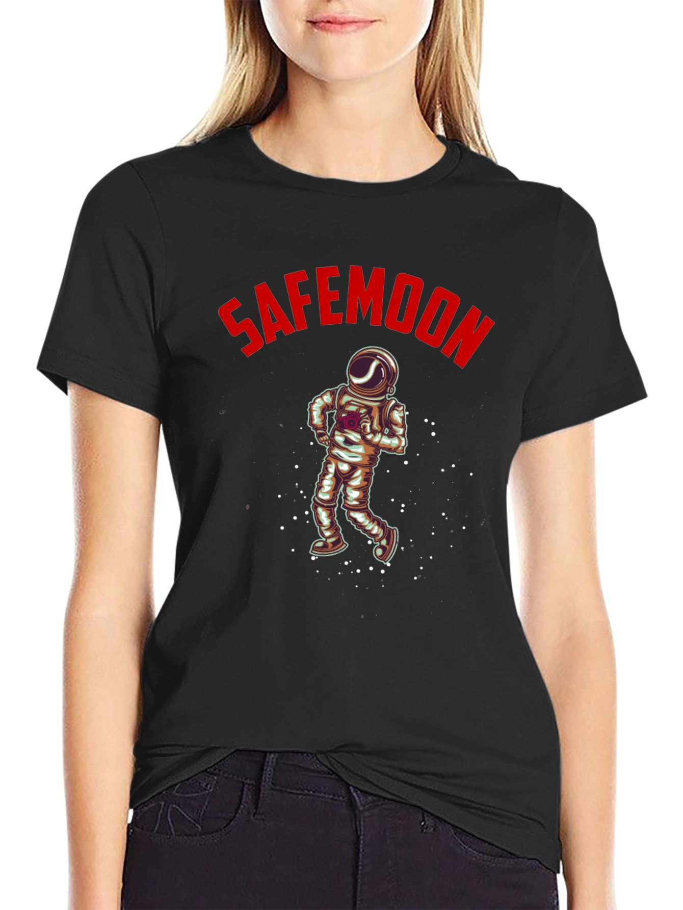 SafeMoon Astronaut Black T-Shirt