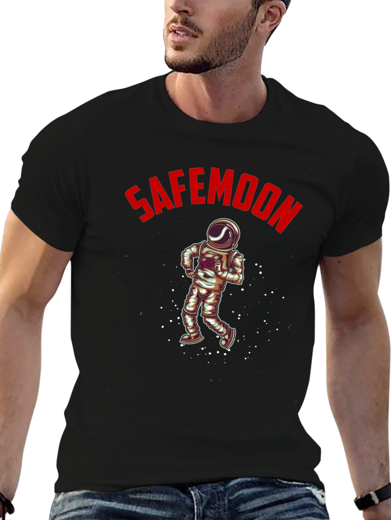 SafeMoon Astronaut Black T-Shirt