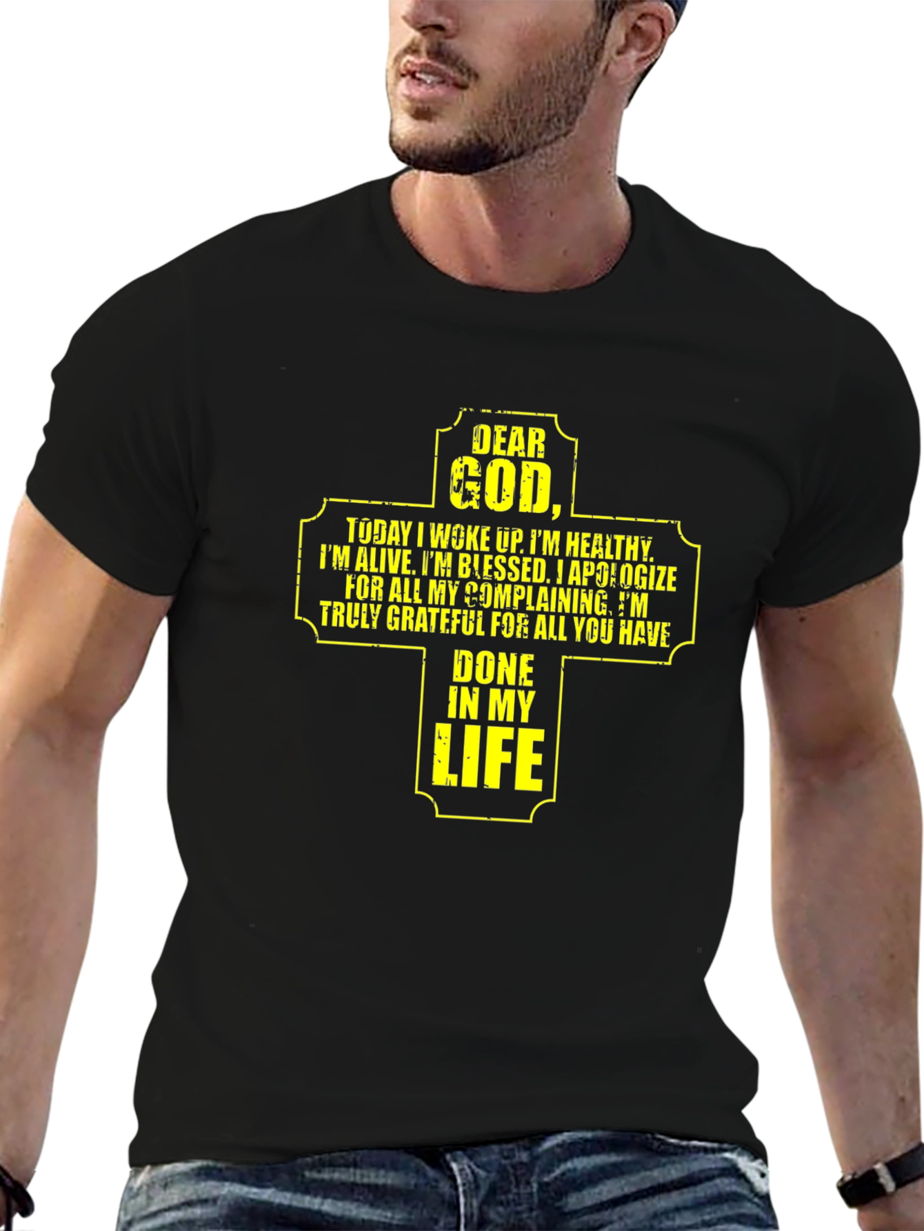 Faith-Inspired Graphic Tee: Dear God