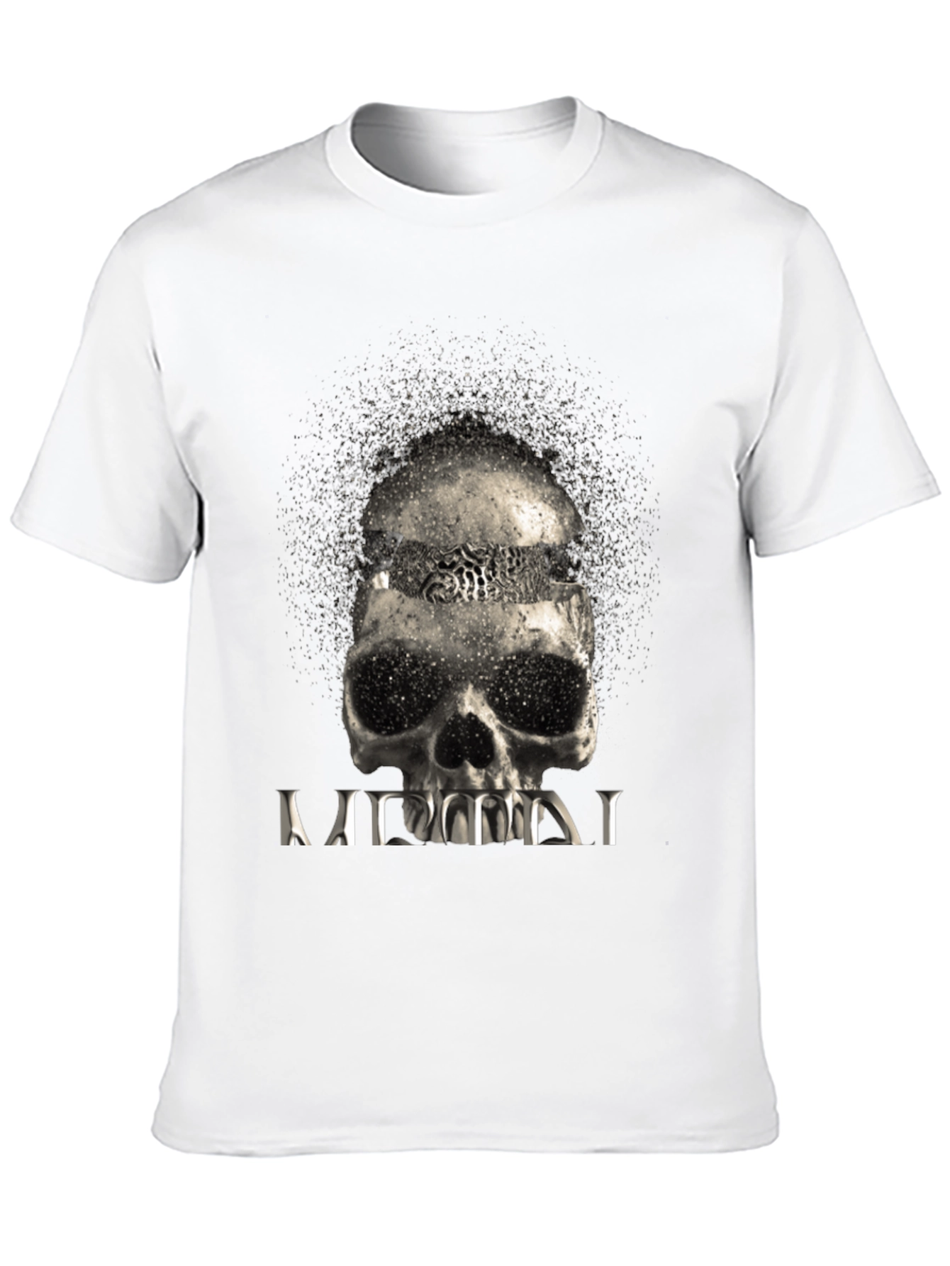 Exploding Skull Graphic T-Shirt