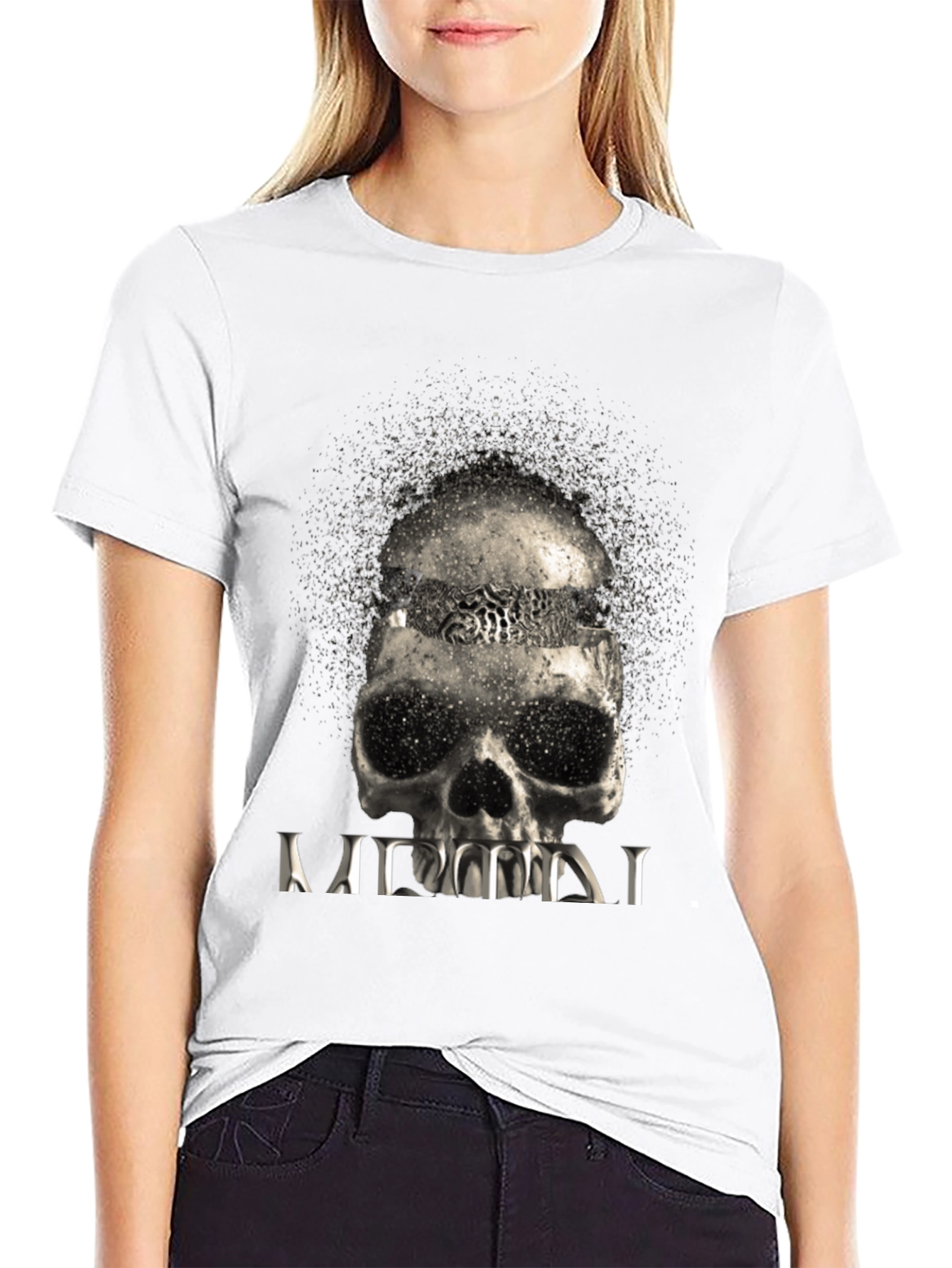 Exploding Skull Graphic T-Shirt