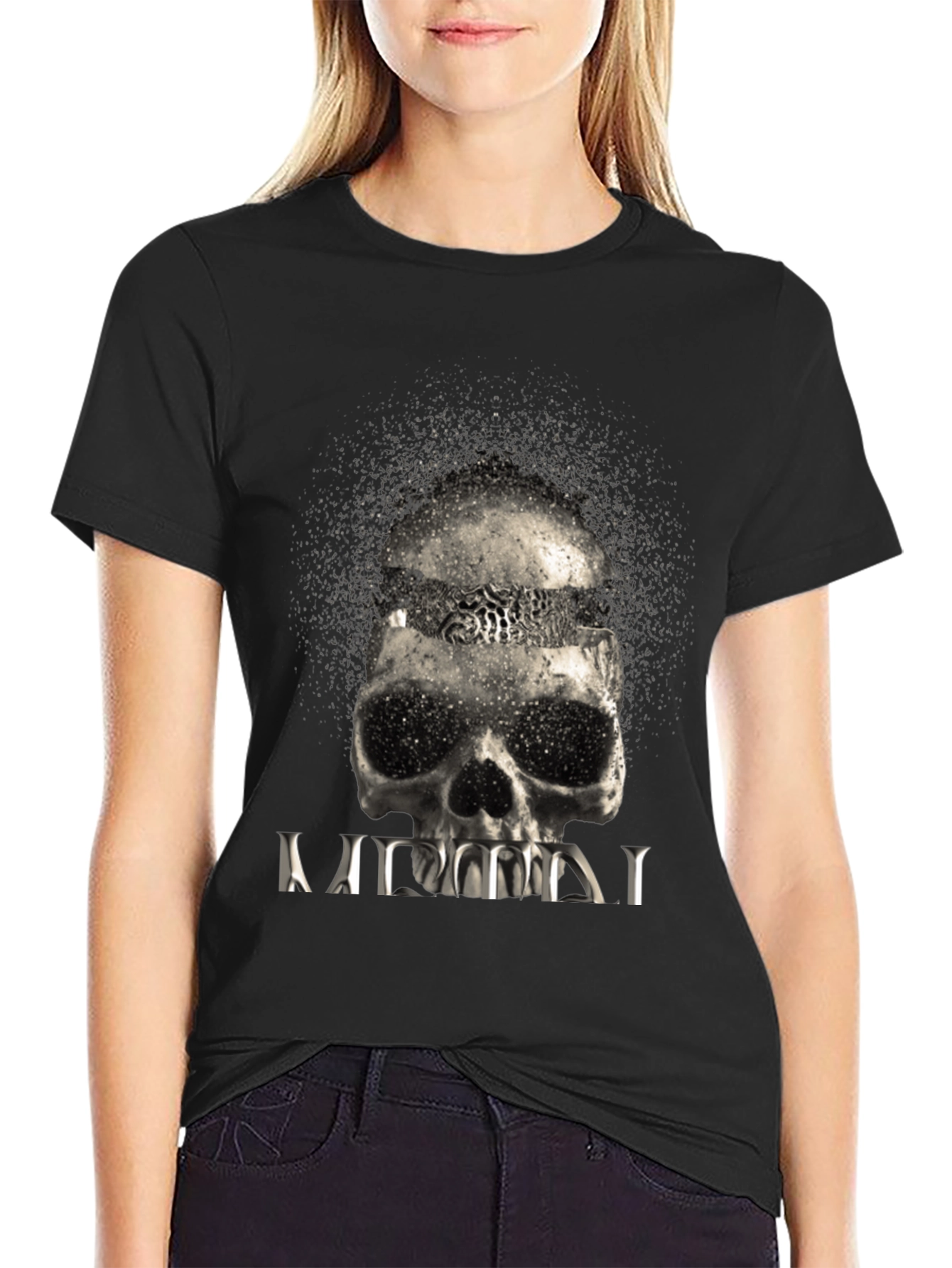 Exploding Skull Graphic T-Shirt