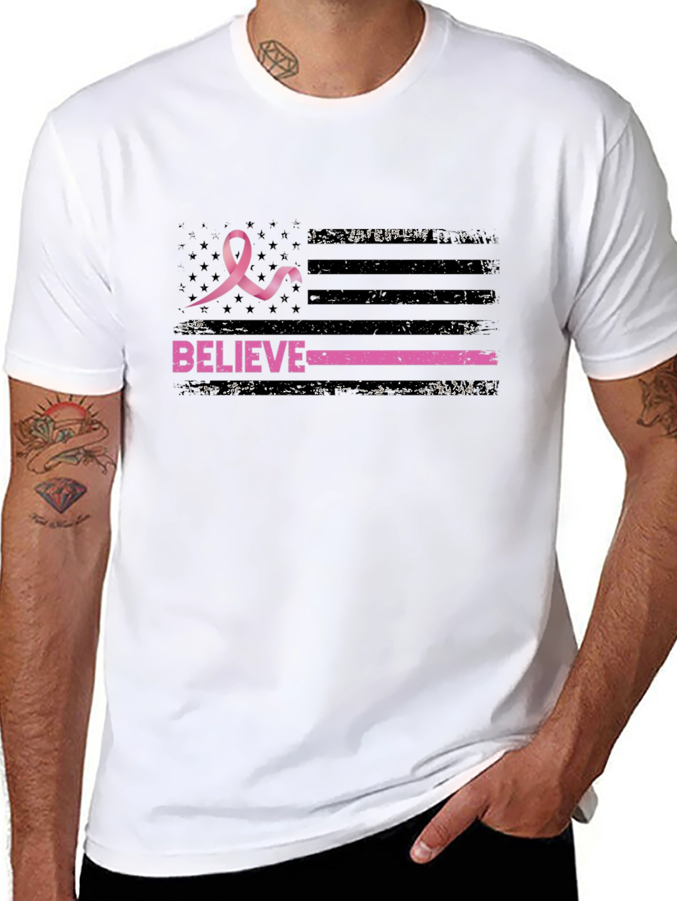 Believe Breast Cancer Awareness T-Shirt