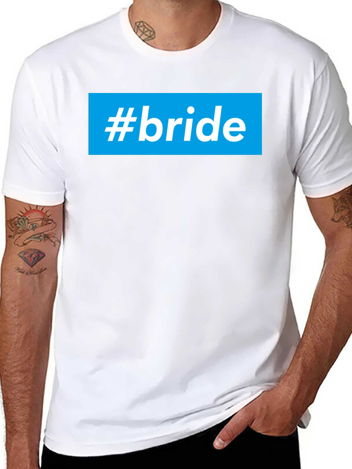 #bride Graphic T-Shirt - Stylish Wedding Party Tee