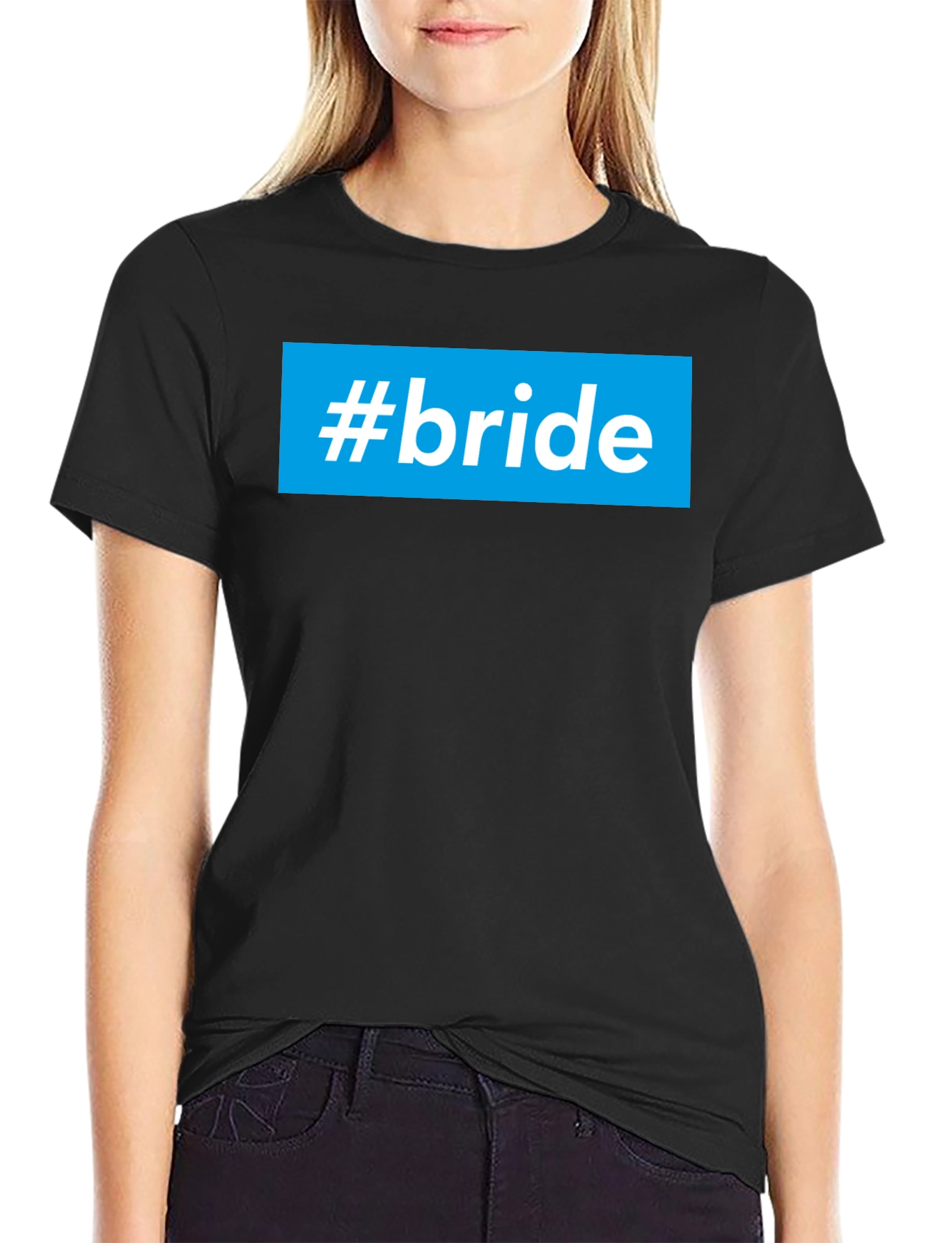 #bride Graphic T-Shirt - Stylish Wedding Party Tee