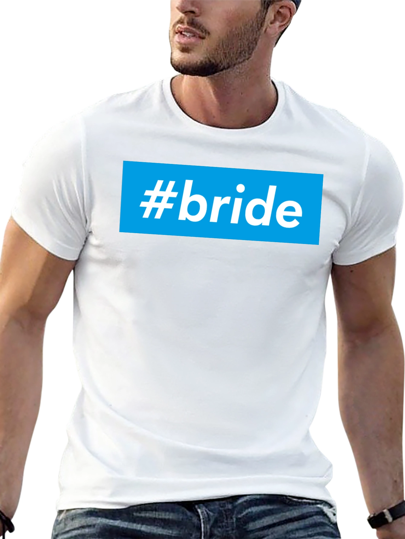#bride Graphic T-Shirt - Stylish Wedding Party Tee