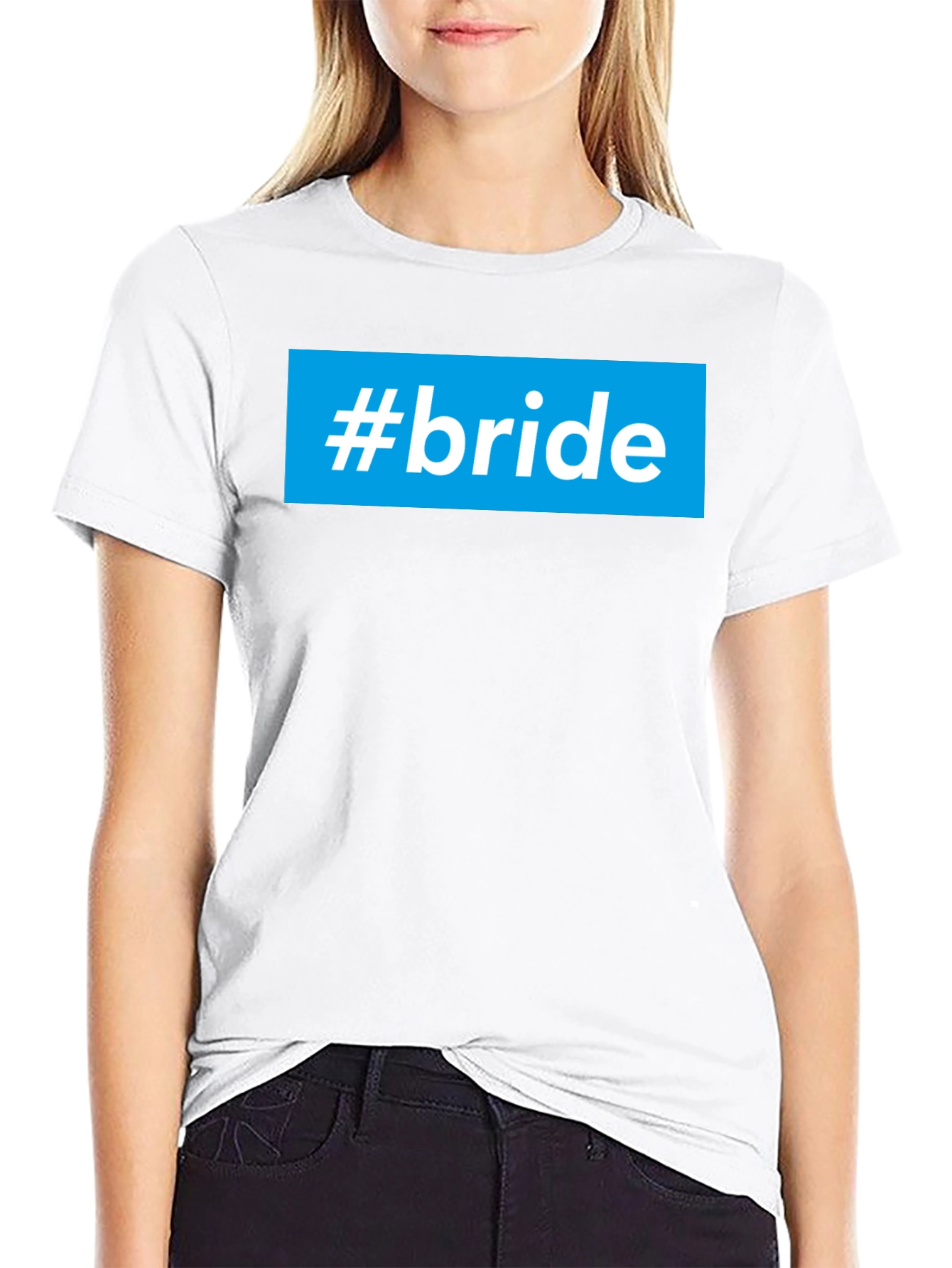 #bride Graphic T-Shirt - Stylish Wedding Party Tee