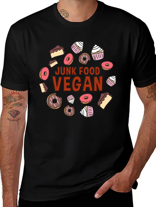 Junk Food Vegan T-Shirt - Funny Vegan Tee