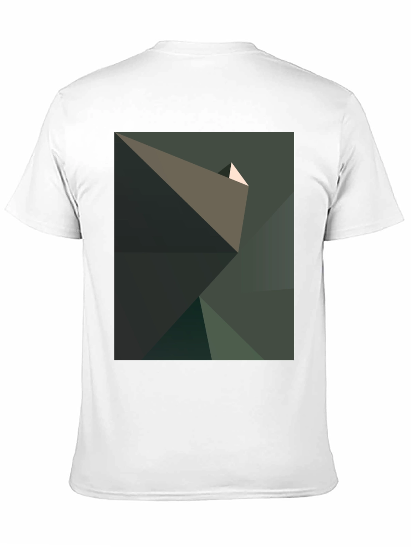 Abstract Geometric Graphic Print Black T-Shirt