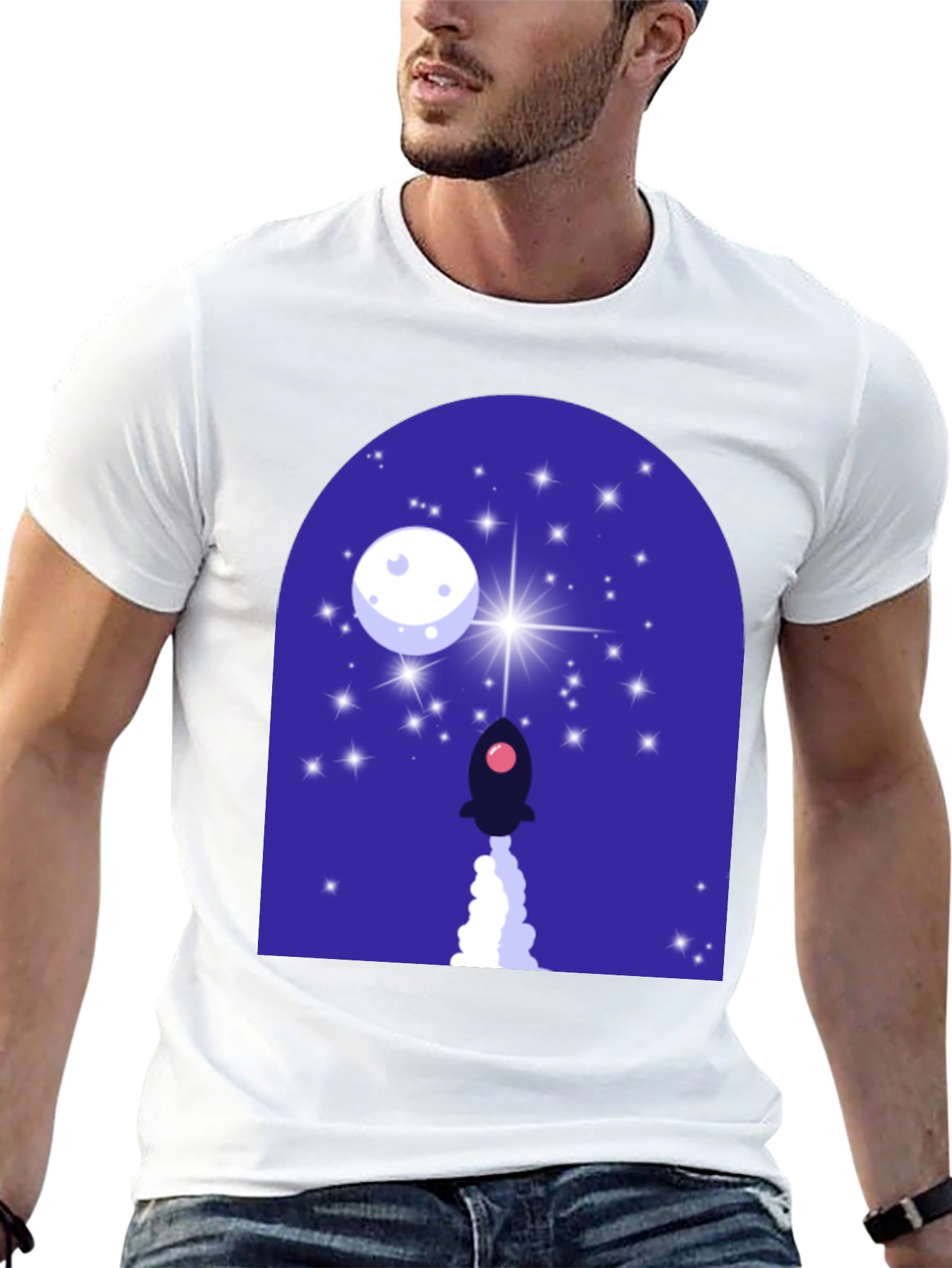 Rocket Launch Graphic T-Shirt