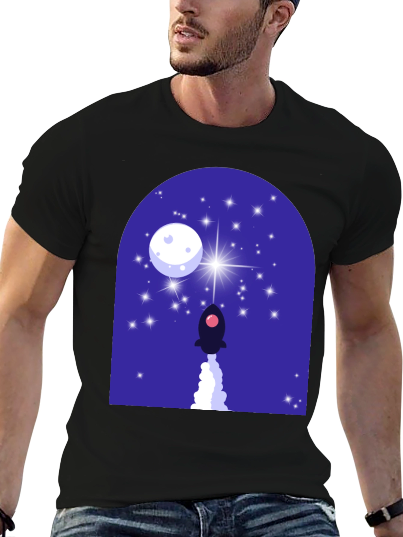 Rocket Launch Graphic T-Shirt